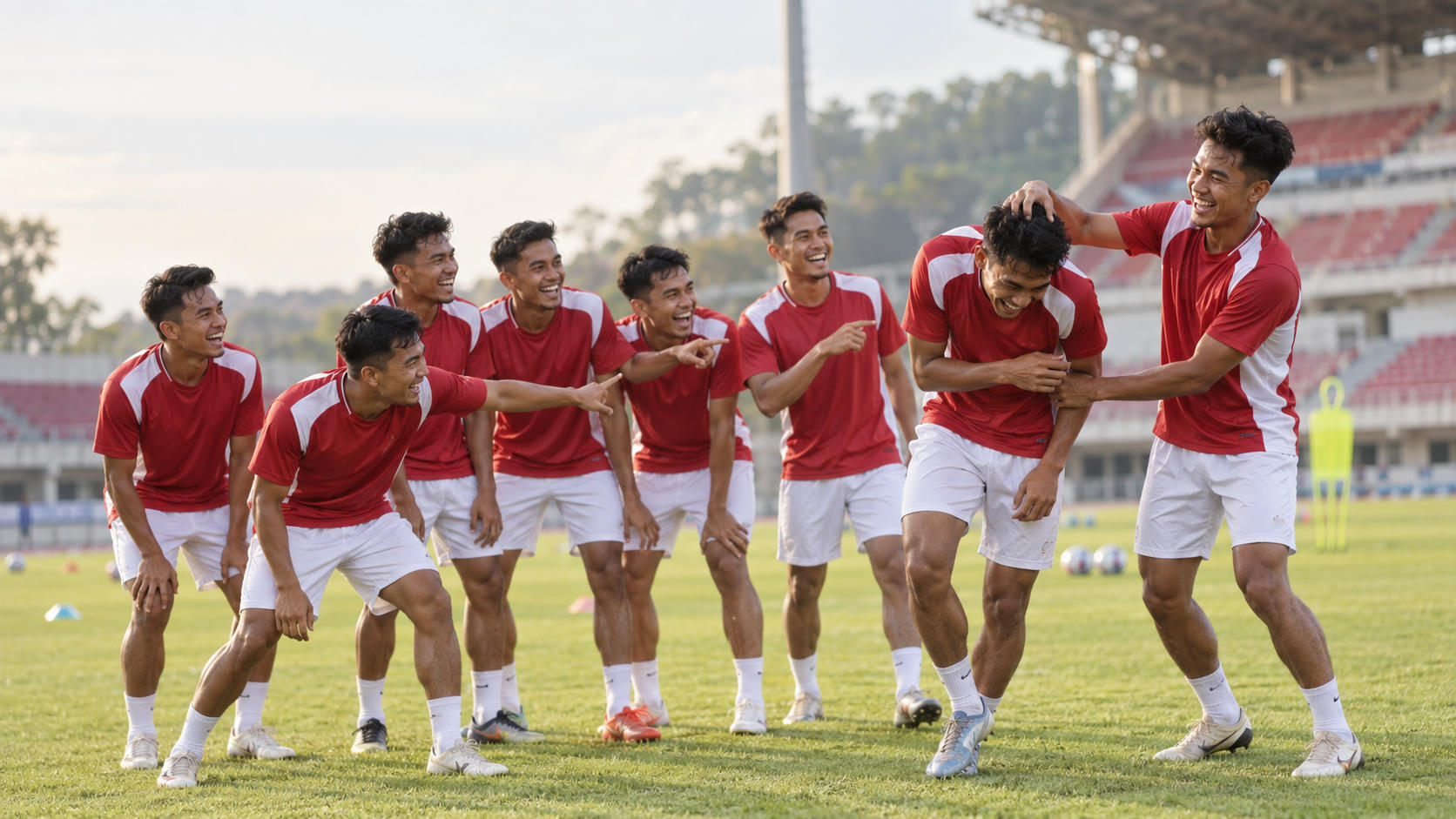Aksi Kocak 6 Pemain Persija dan 2 Persib di Timnas