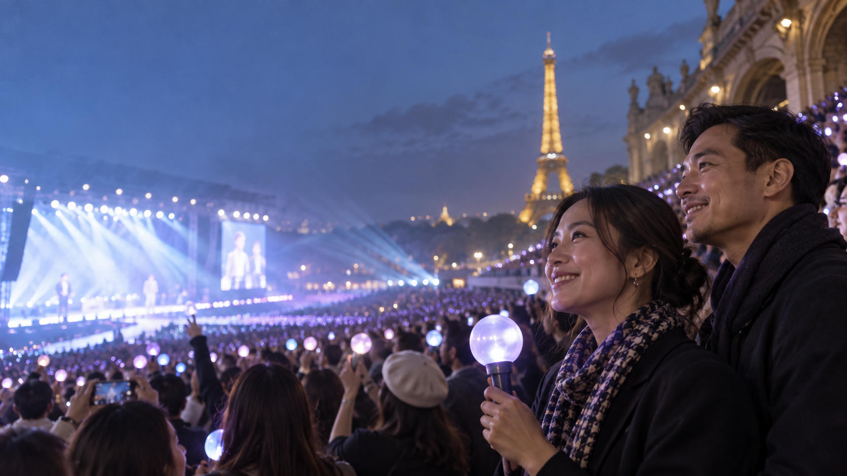 Gracia Indri Nonton Konser BIGBANG di Paris Bareng Suami