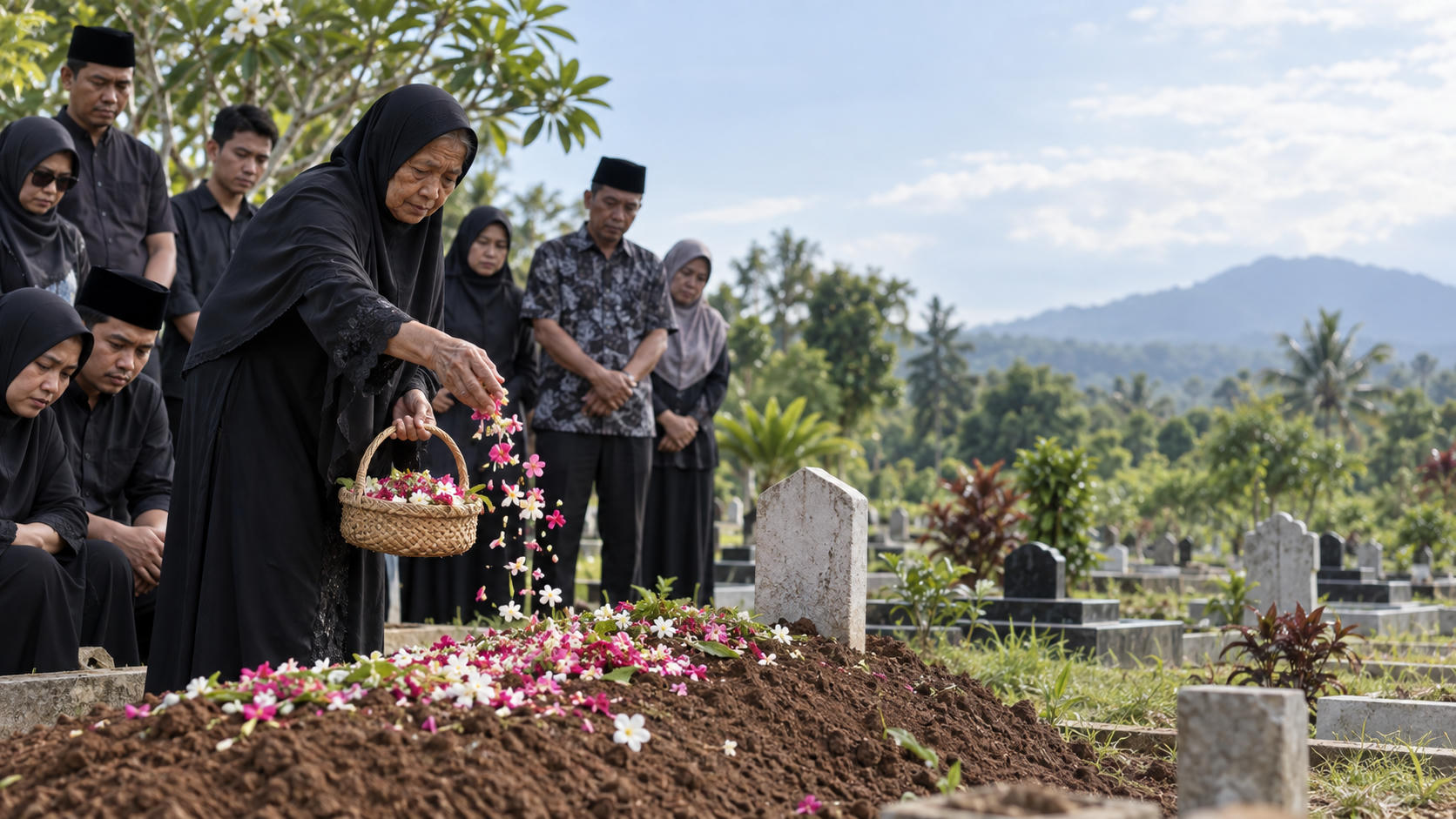 Guruh Soekarnoputra Dimakamkan, Megawati Tabur Bunga