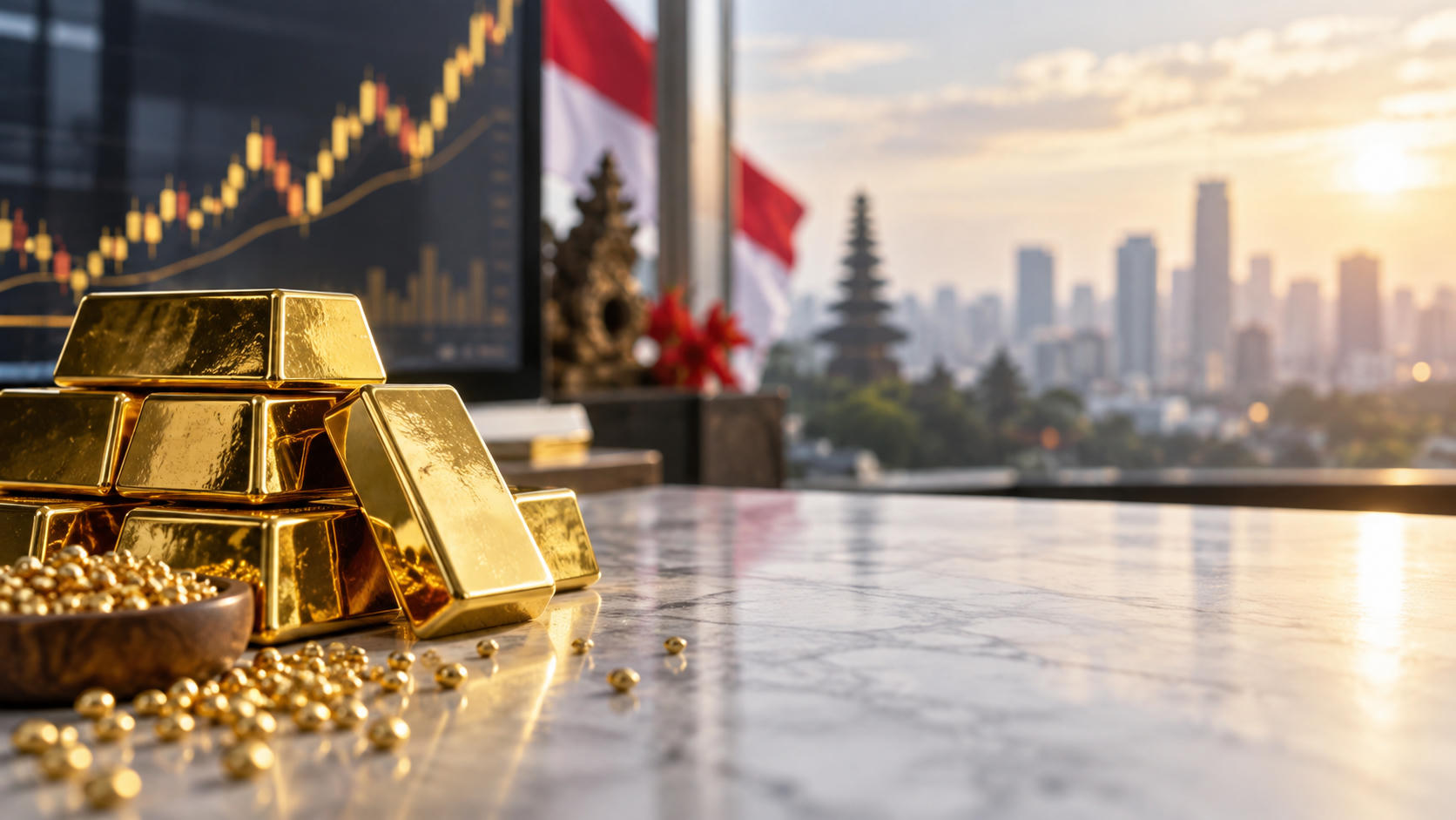 Harga Emas Hari Ini Tembus Rekor Rp 2,63 Juta per Gram