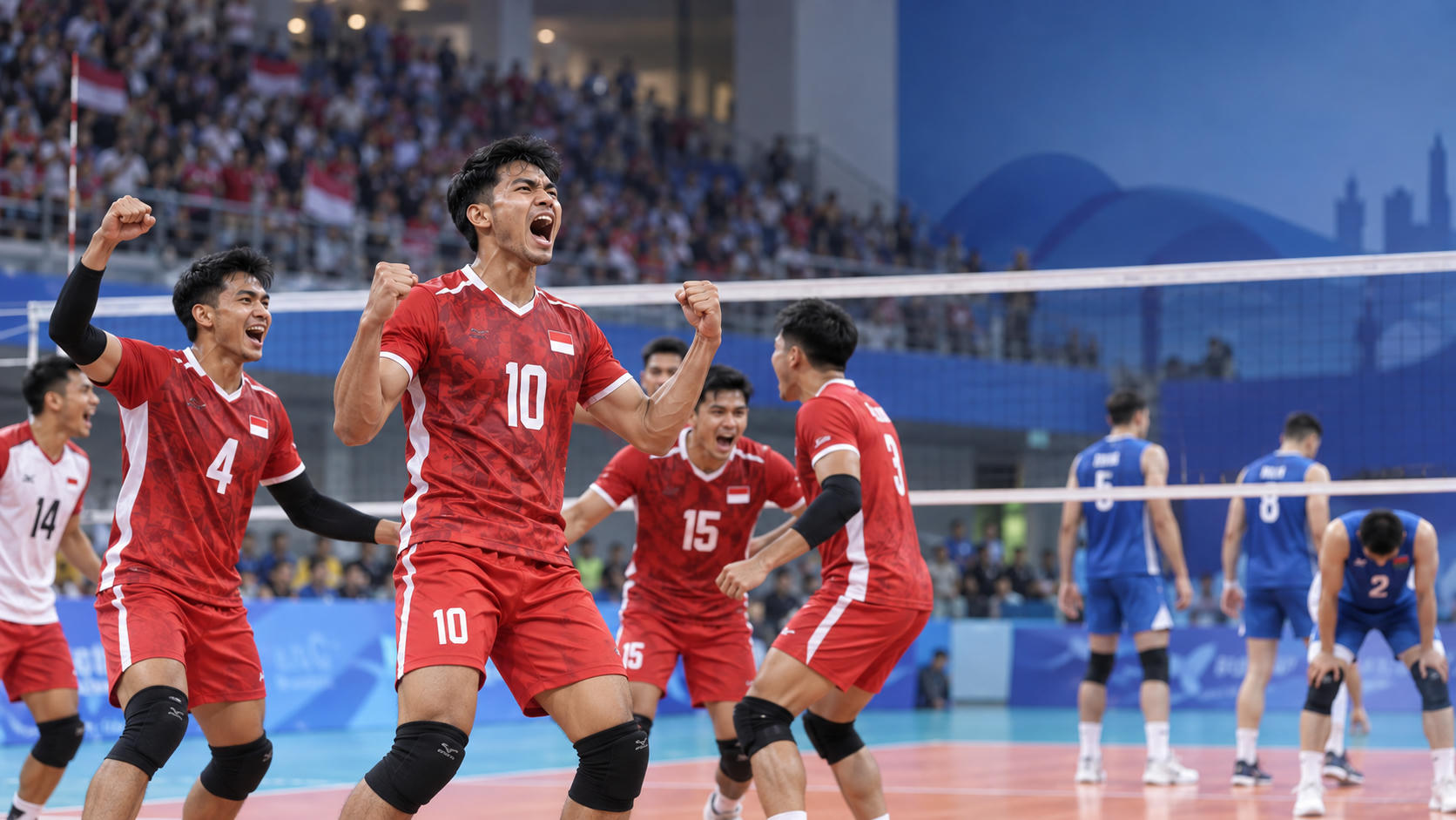 Hasil Voli Putra Indonesia vs Kirgistan Asian Games 2026