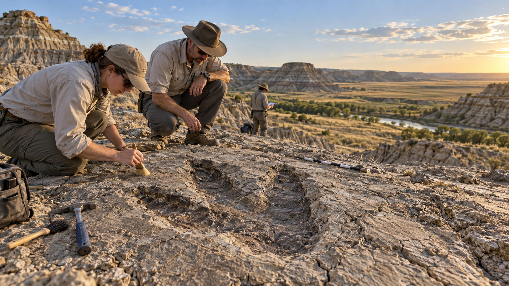 Jejak Kaki T-Rex Dewasa Ditemukan di North Dakota