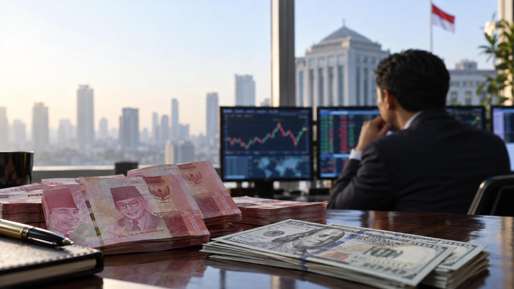Jelang Putusan BI Rate, Rupiah Dekati Rp17.900/US$