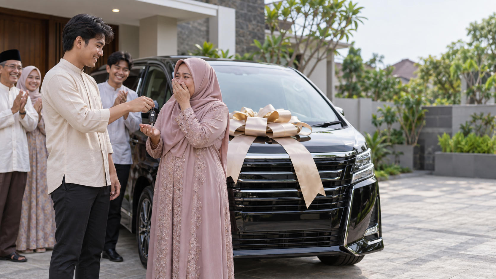 Momen Haru Ummi Pipik Dapat Hadiah Alphard dari Abidzar