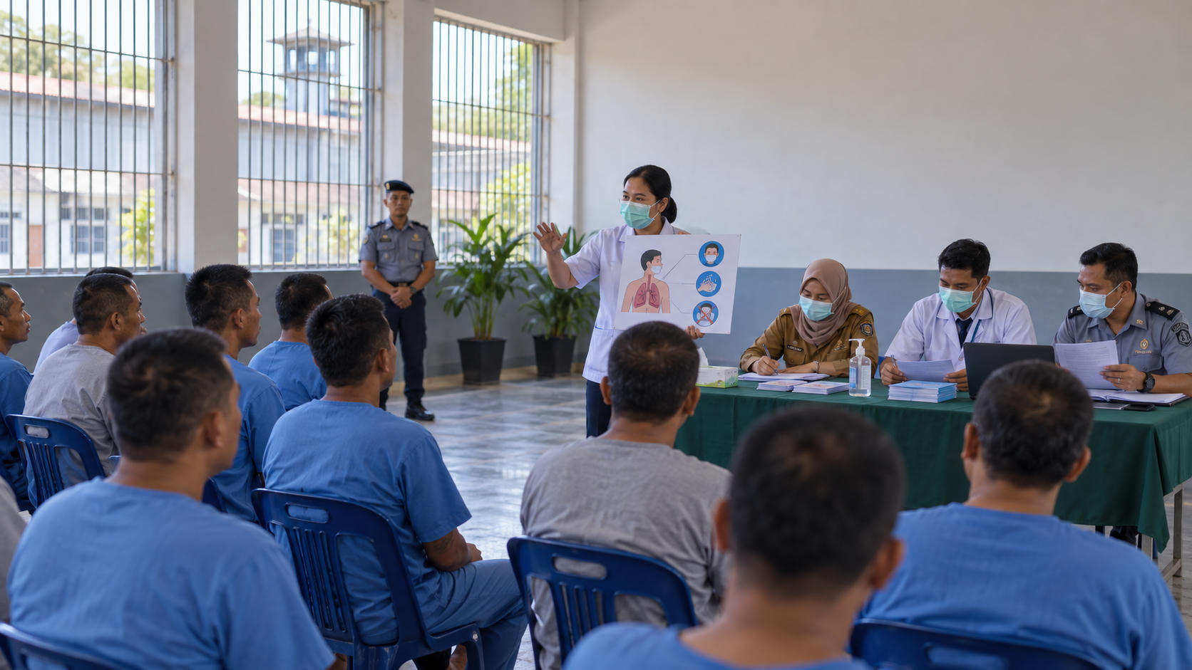 Penyuluhan ISPA & Pindah Faskes BPJS Lapas Medan