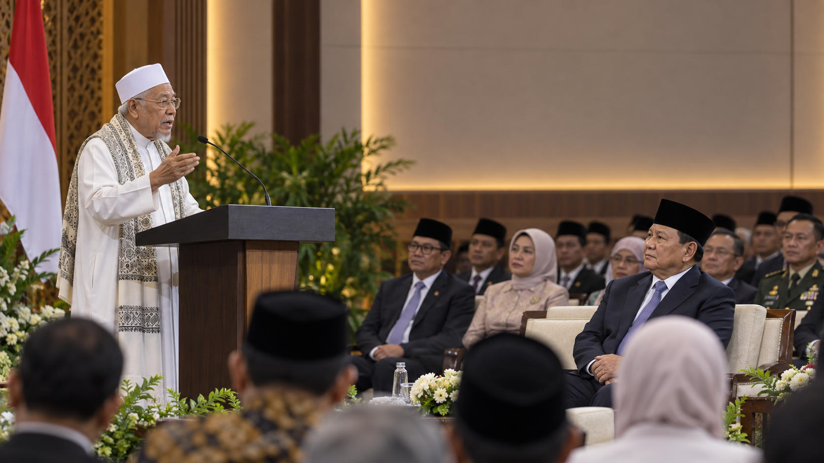 Pidato Kiai Gontor di Depan Prabowo: Kritik Ijazah