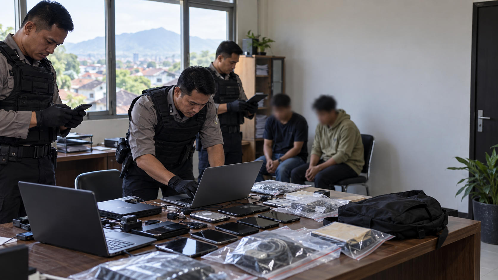 Polisi Bongkar Sindikat Konten Asusila di Bogor