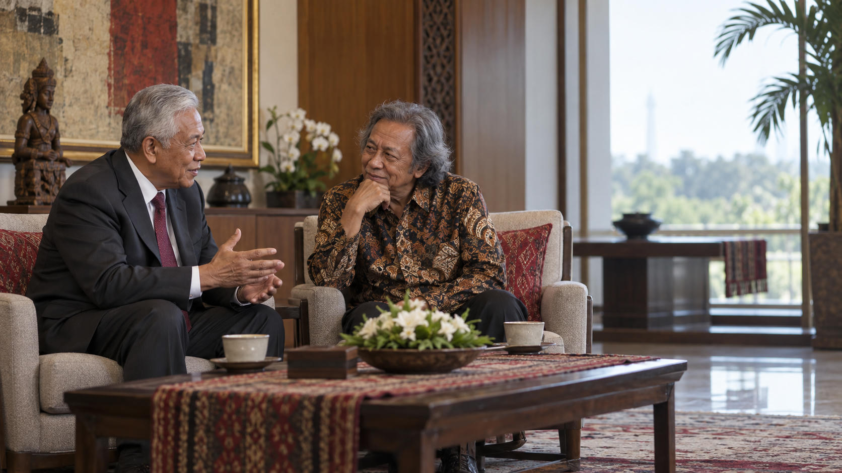 SBY Kenang Momen Diskusi Bareng Guruh Soekarnoputra