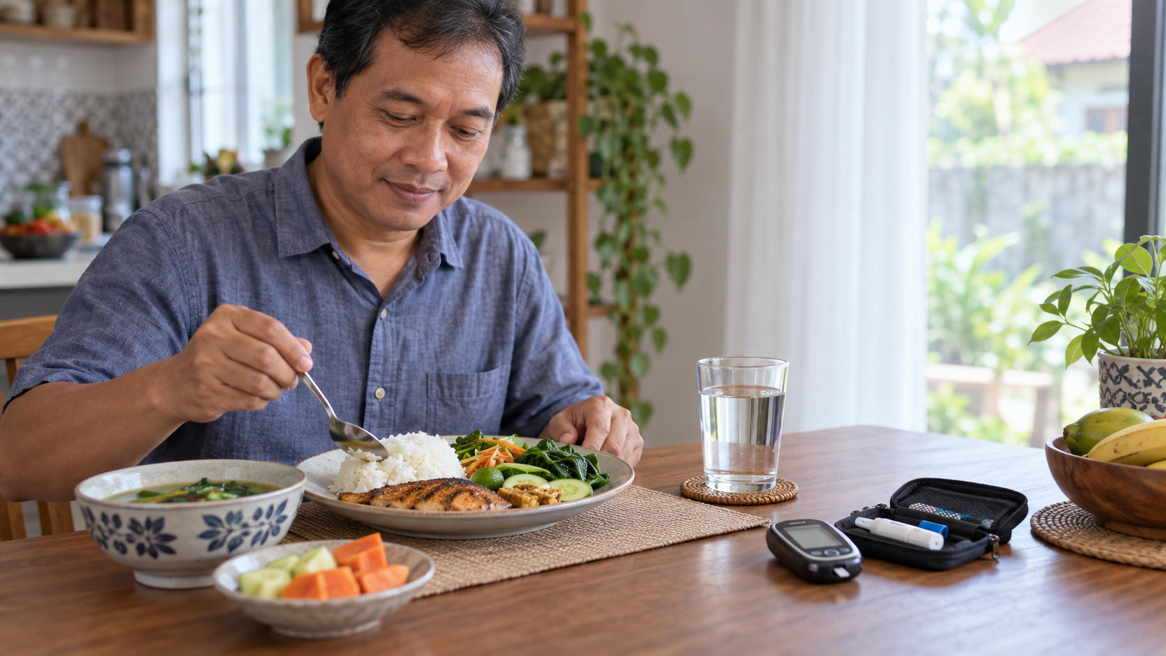 Tips Makan Nasi Aman bagi Pengidap Diabetes