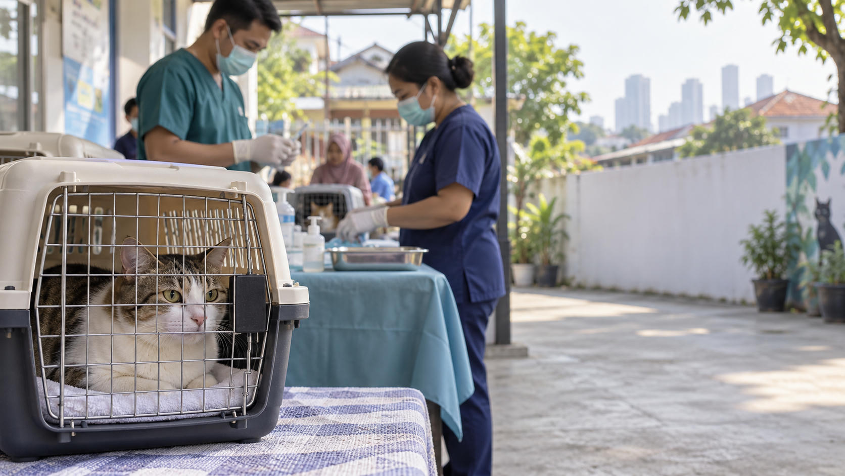221 Kucing Jantan di Kembangan Disterilisasi