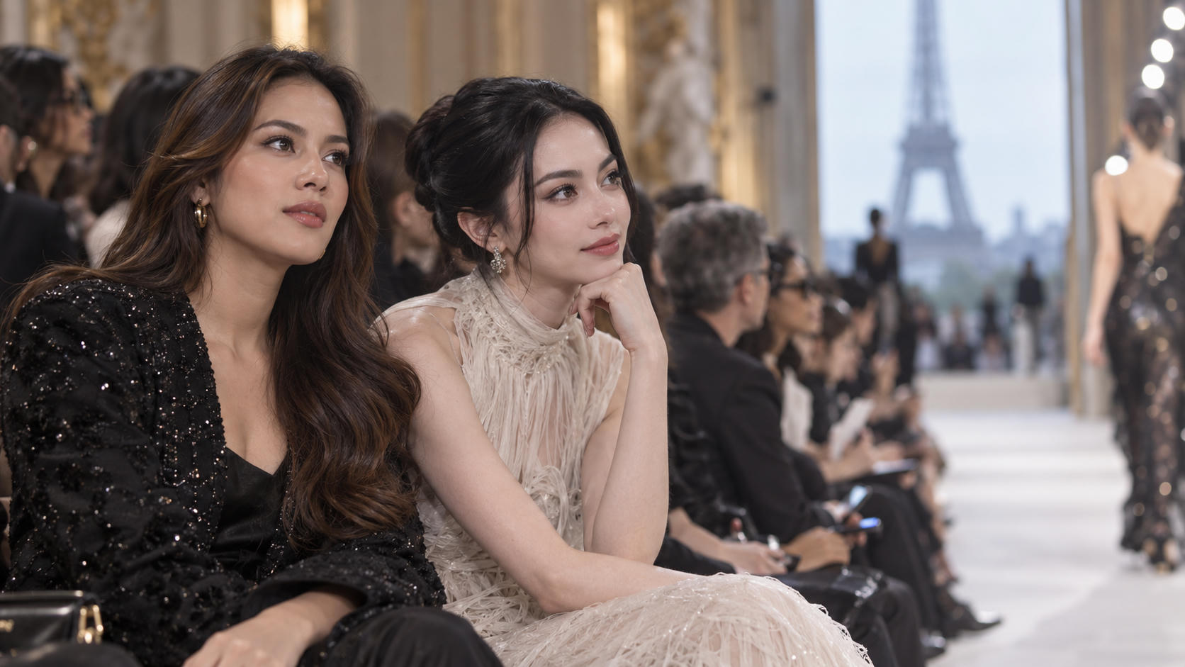 8 Potret Raisa di Paris Fashion Week Bersama Davikah