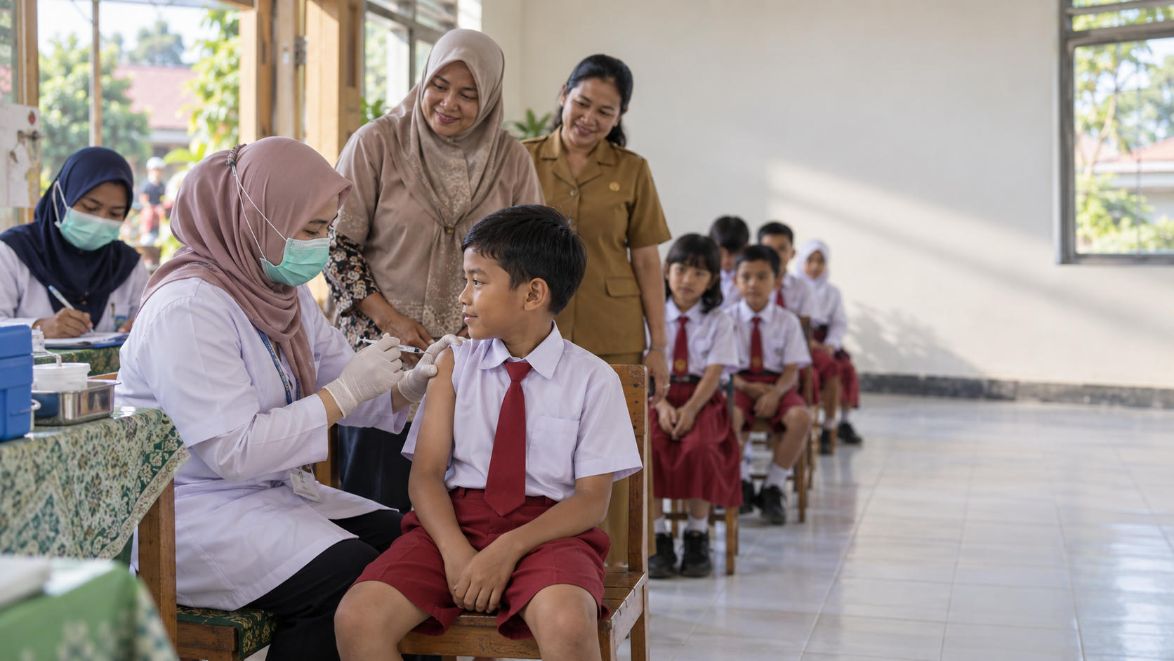 Cegah Campak dengan Imunisasi ORI di Sekolah