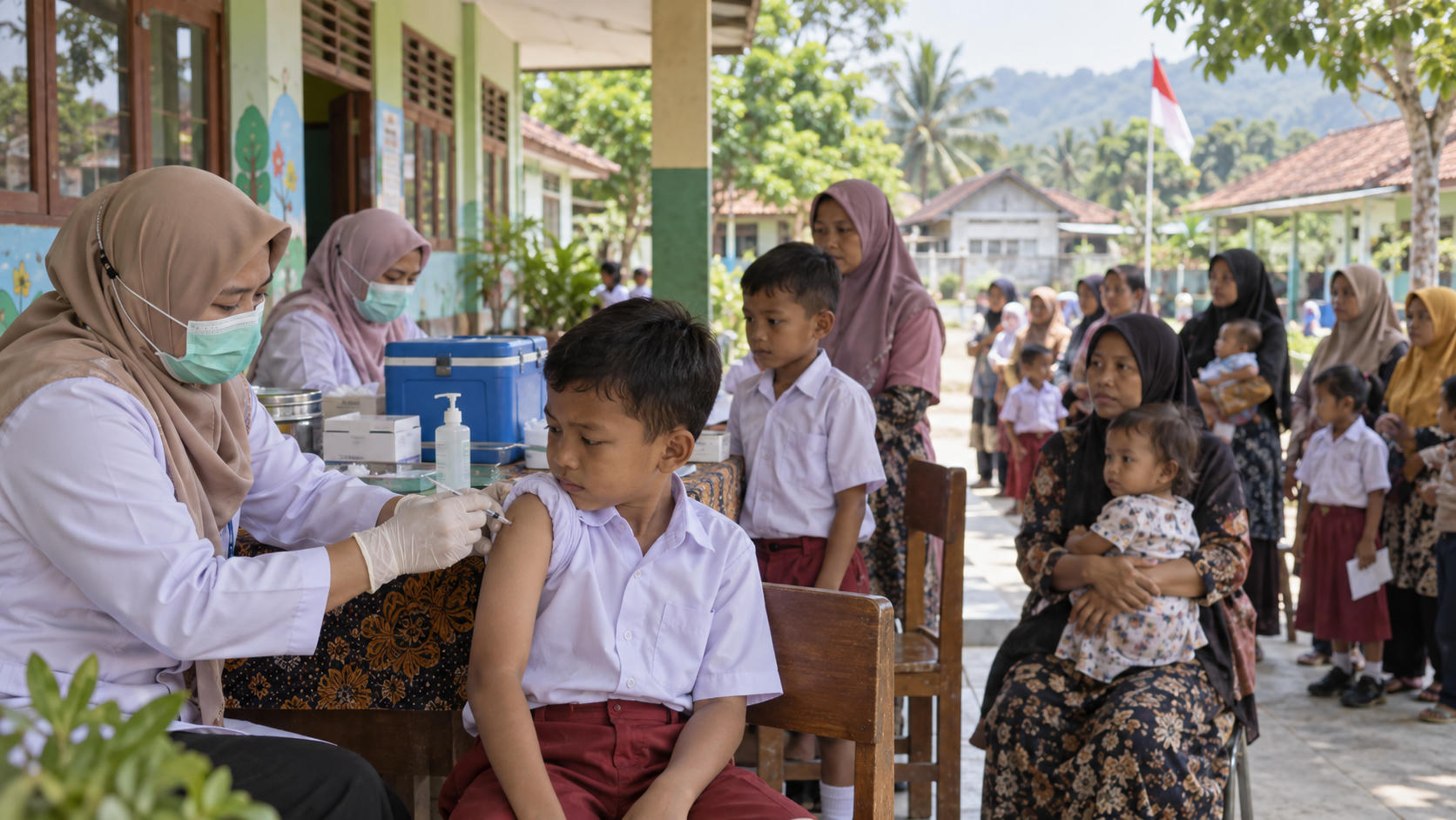 Cegah Campak dengan Imunisasi ORI di Sekolah dan Permukiman