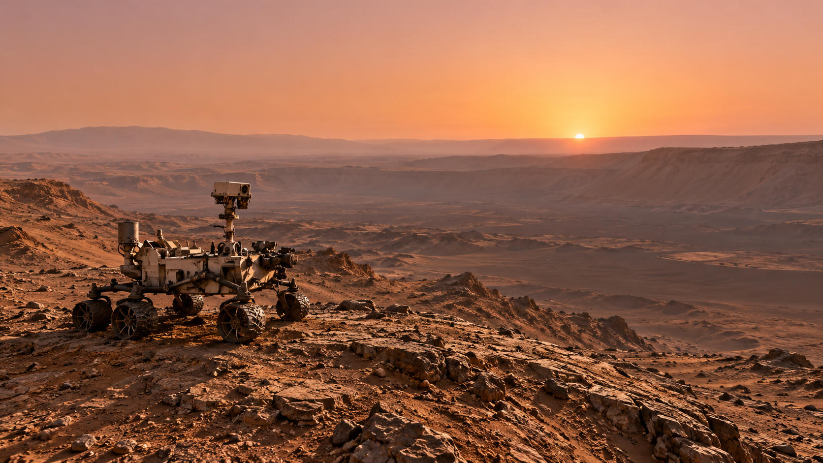 Curiosity NASA Abadikan Panorama Fajar di Mars