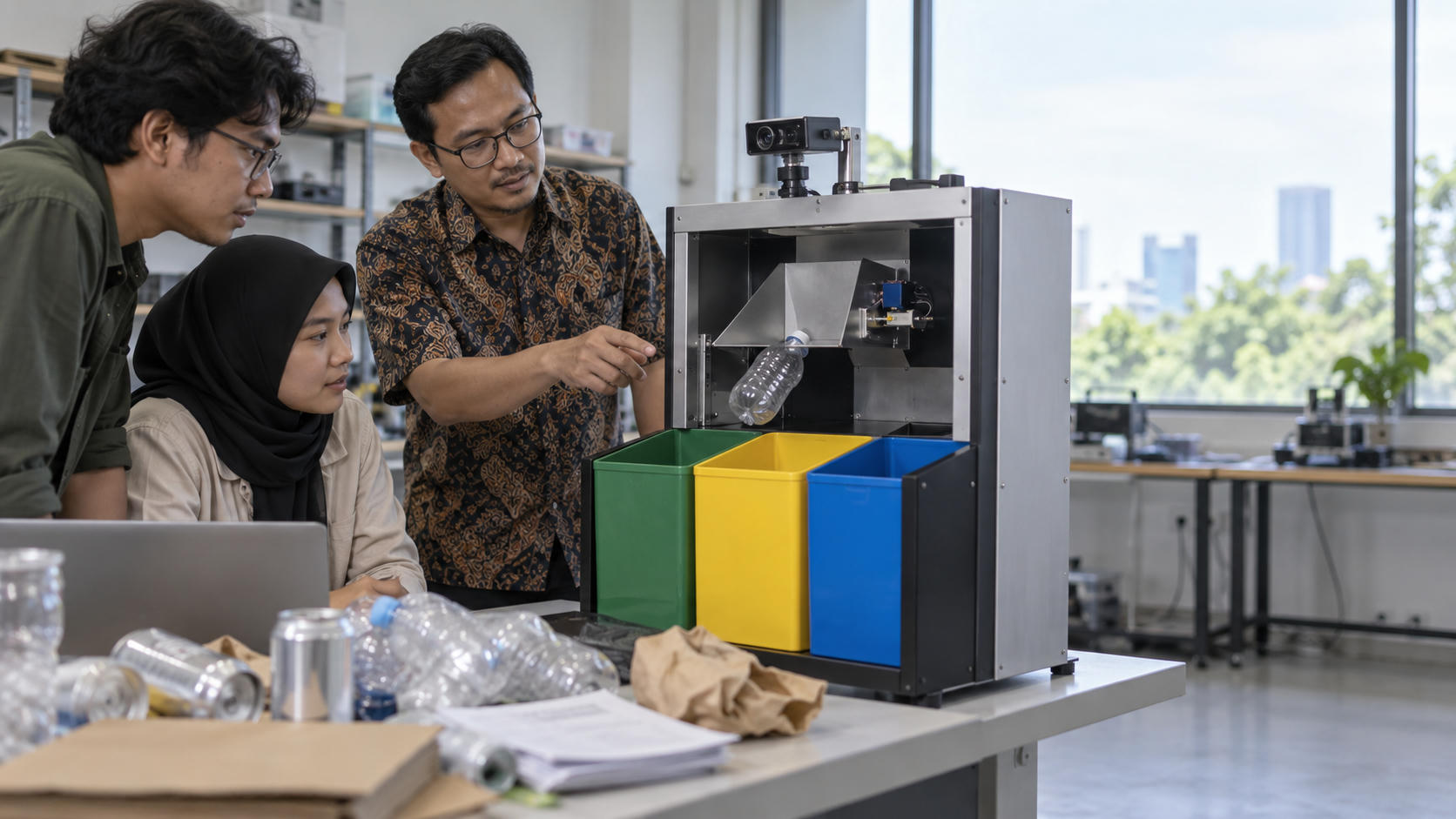 Dosen UGM Kembangkan Tempat Sampah Pintar Berbasis AI
