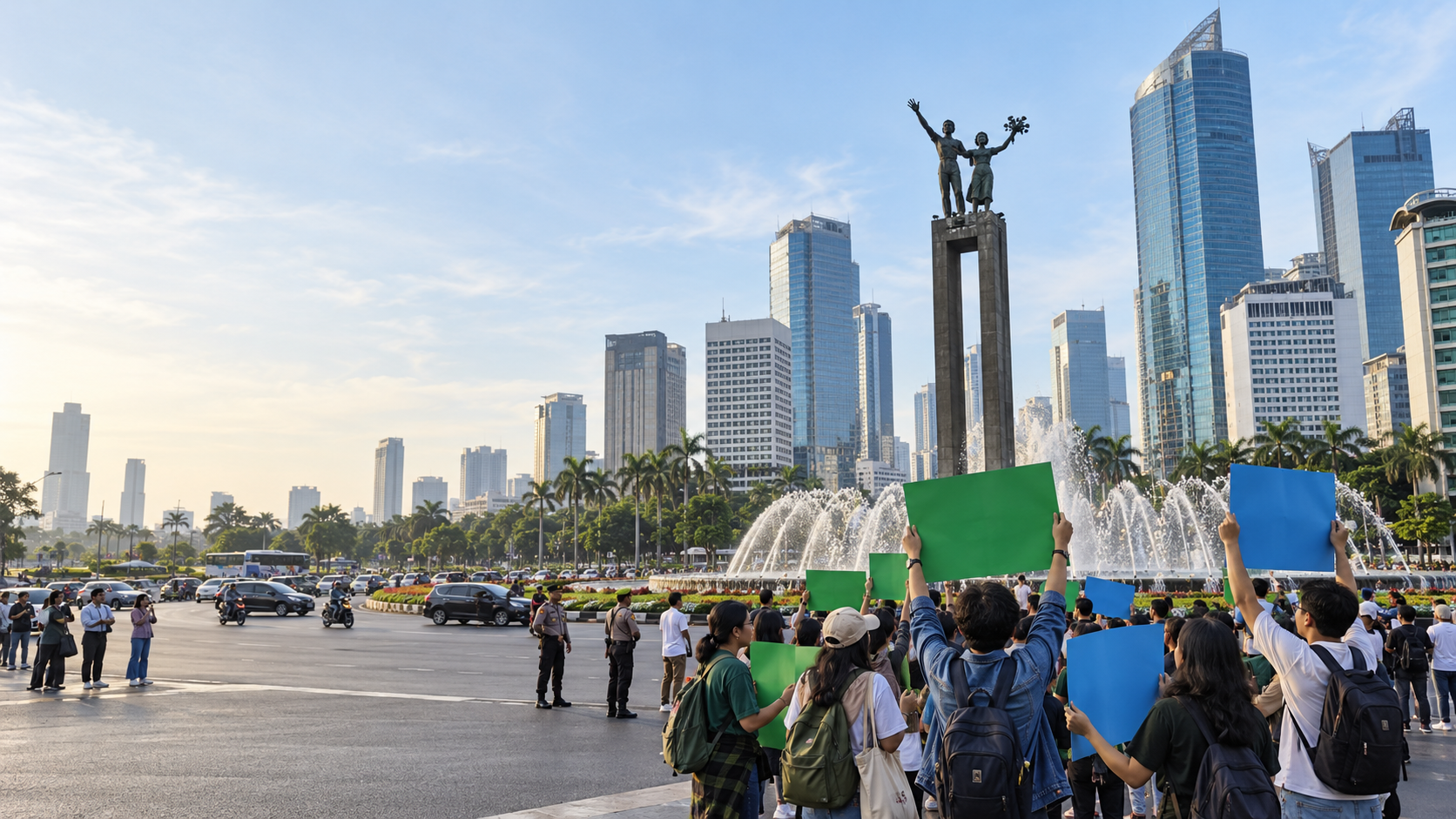 Fakta Aksi Greenpeace di Bundaran HI yang Belum Terverifikasi