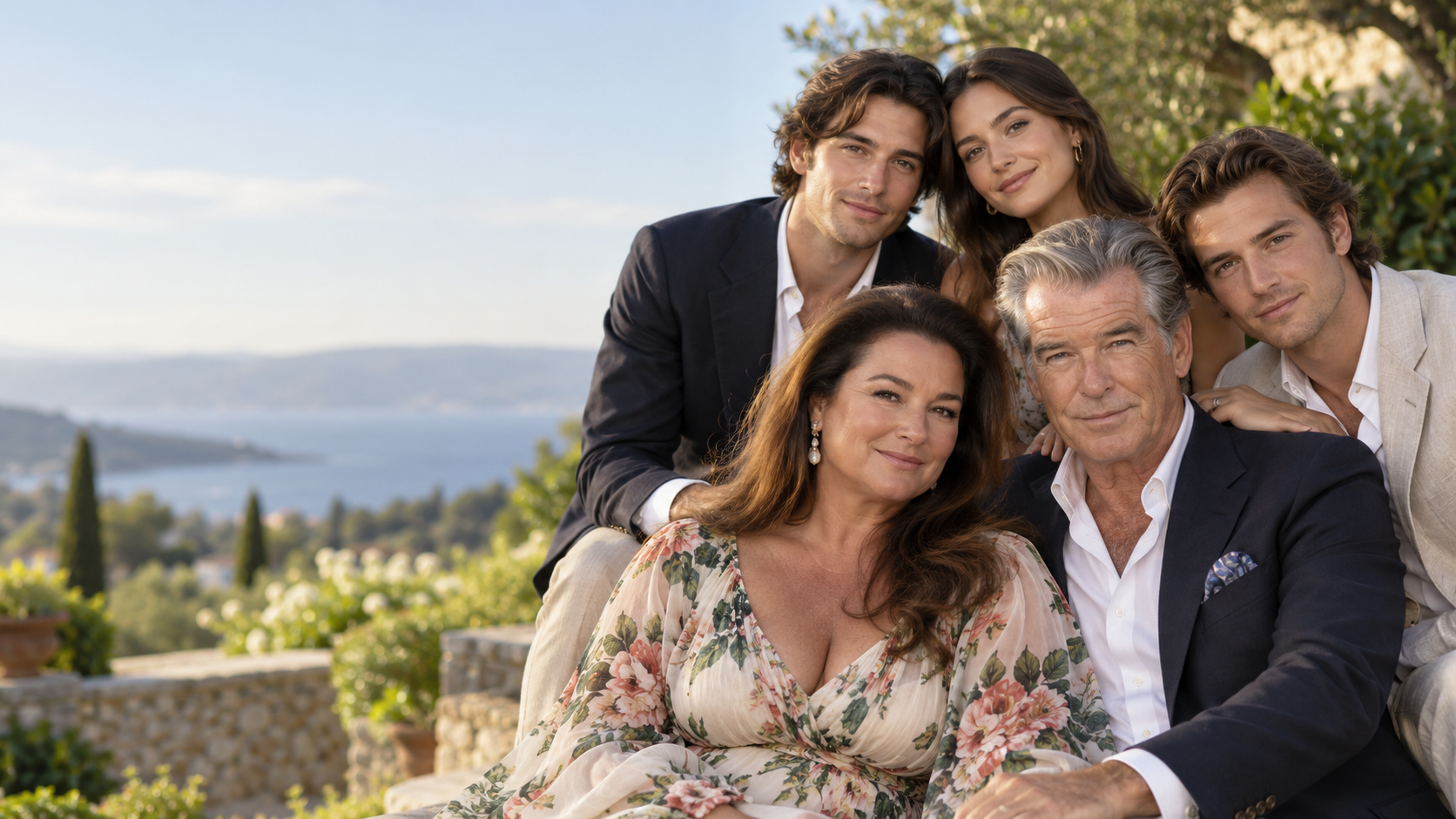 Foto Keluarga Istri Pierce Brosnan Menarik Perhatian