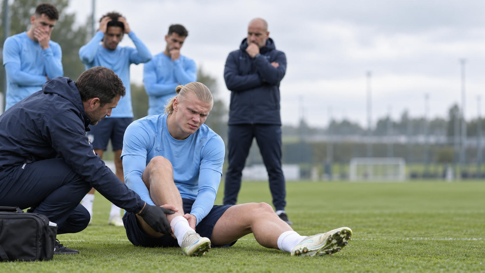 Haaland Cedera, Man City Cemas Jelang Liverpool