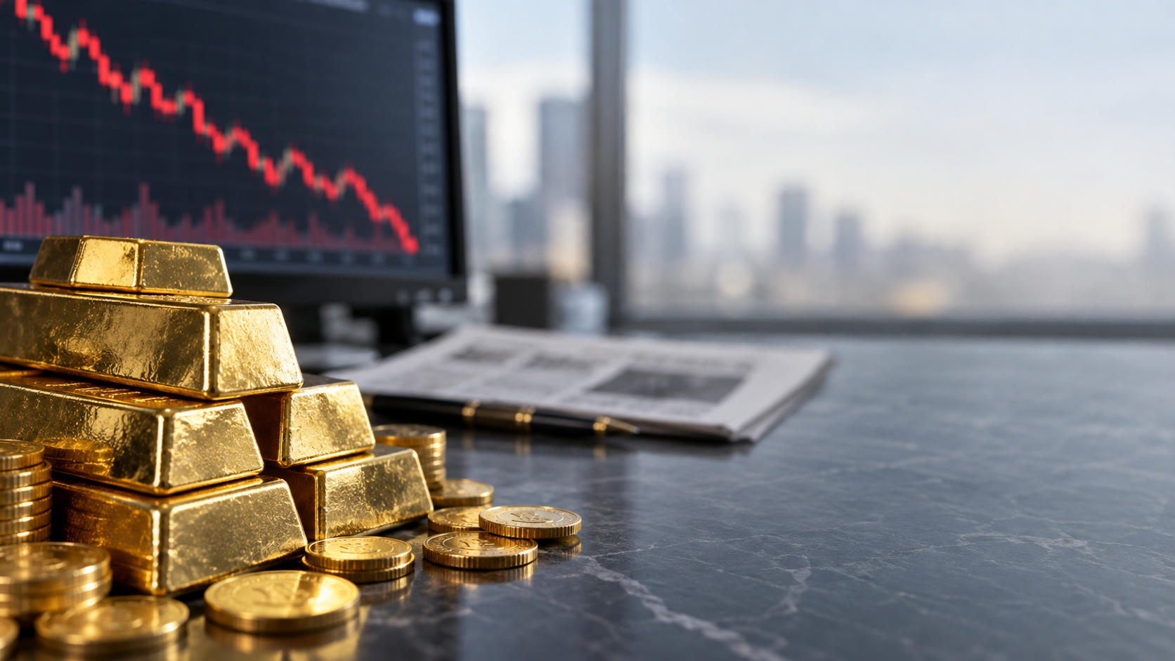 Harga Emas Anjlok 4% dan Kembali ke US$4.100