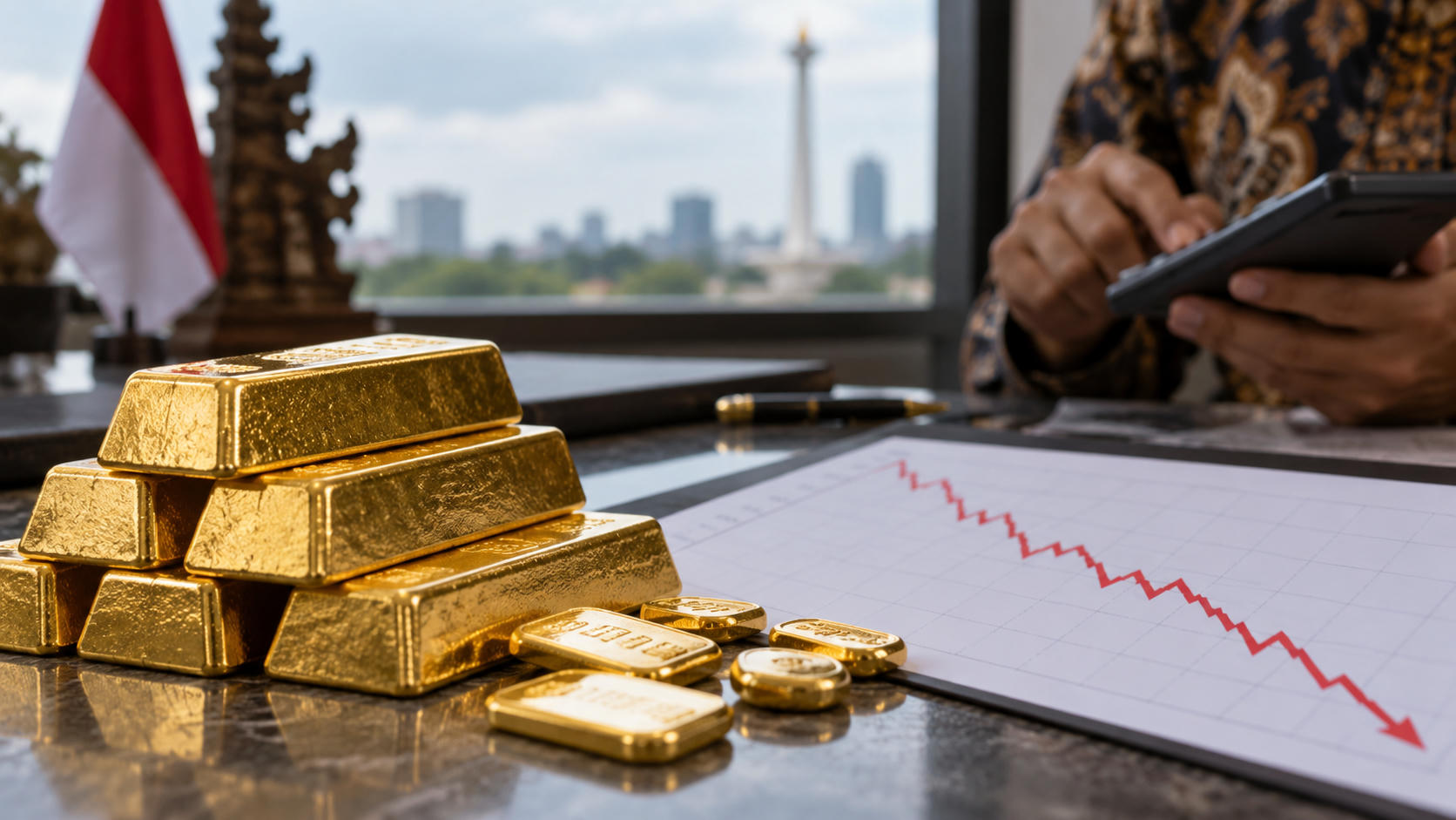 Harga Emas Antam Turun, Buyback Ikut Melemah