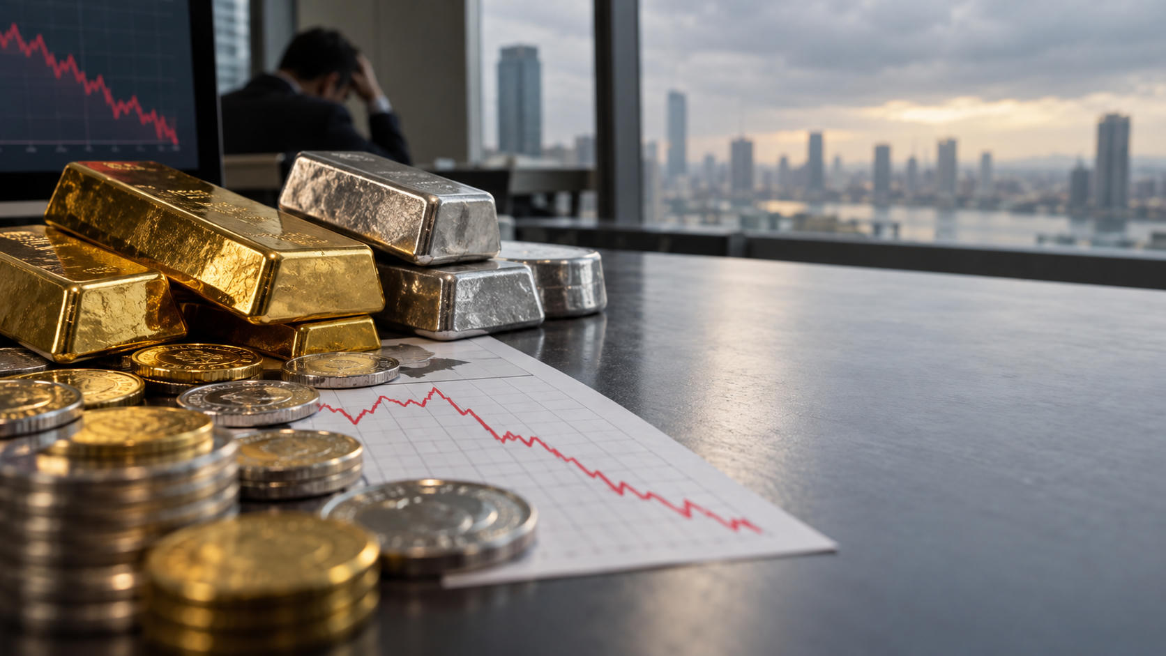 Harga Emas dan Perak Jatuh ke Level Terendah Dua Bulan