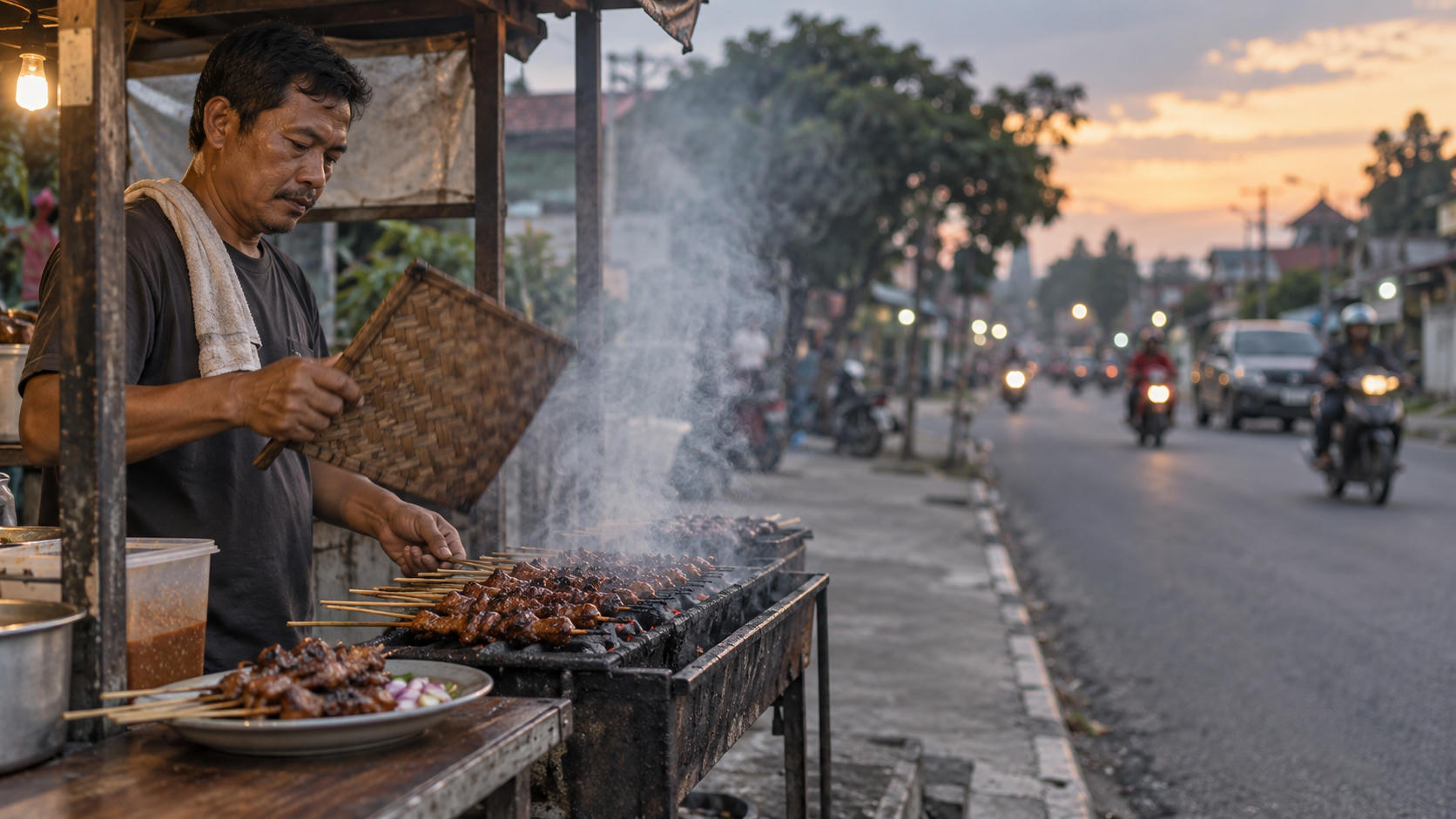 Ihsan Tarore Jualan Sate Maranggi, Pernah Laku Satu Porsi