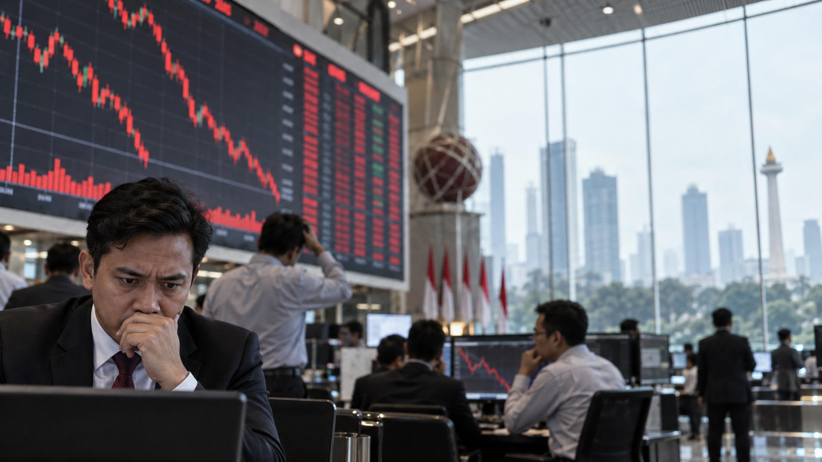 IHSG Anjlok Hampir 2%, Asing Jual 10 Saham