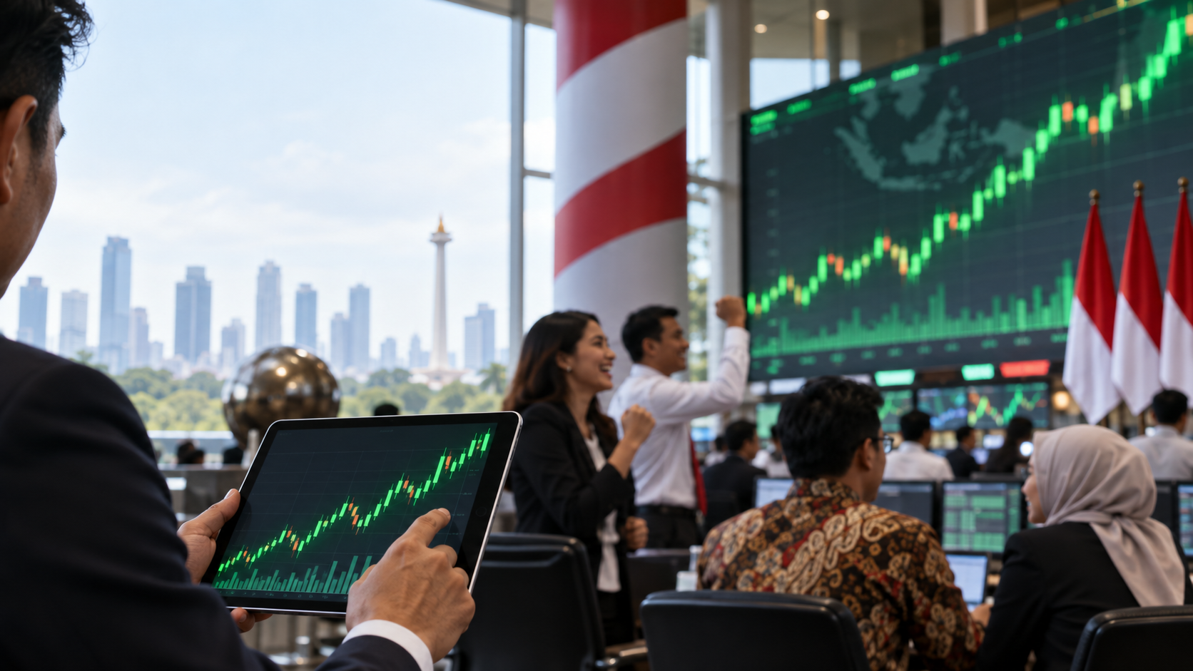 IHSG Naik Lebih dari 1%, Asing Borong 10 Saham