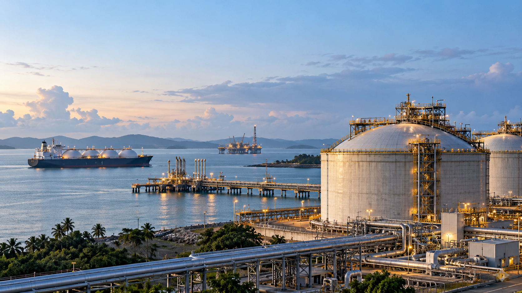 Indonesia Kurangi Ekspor Gas ke Singapura