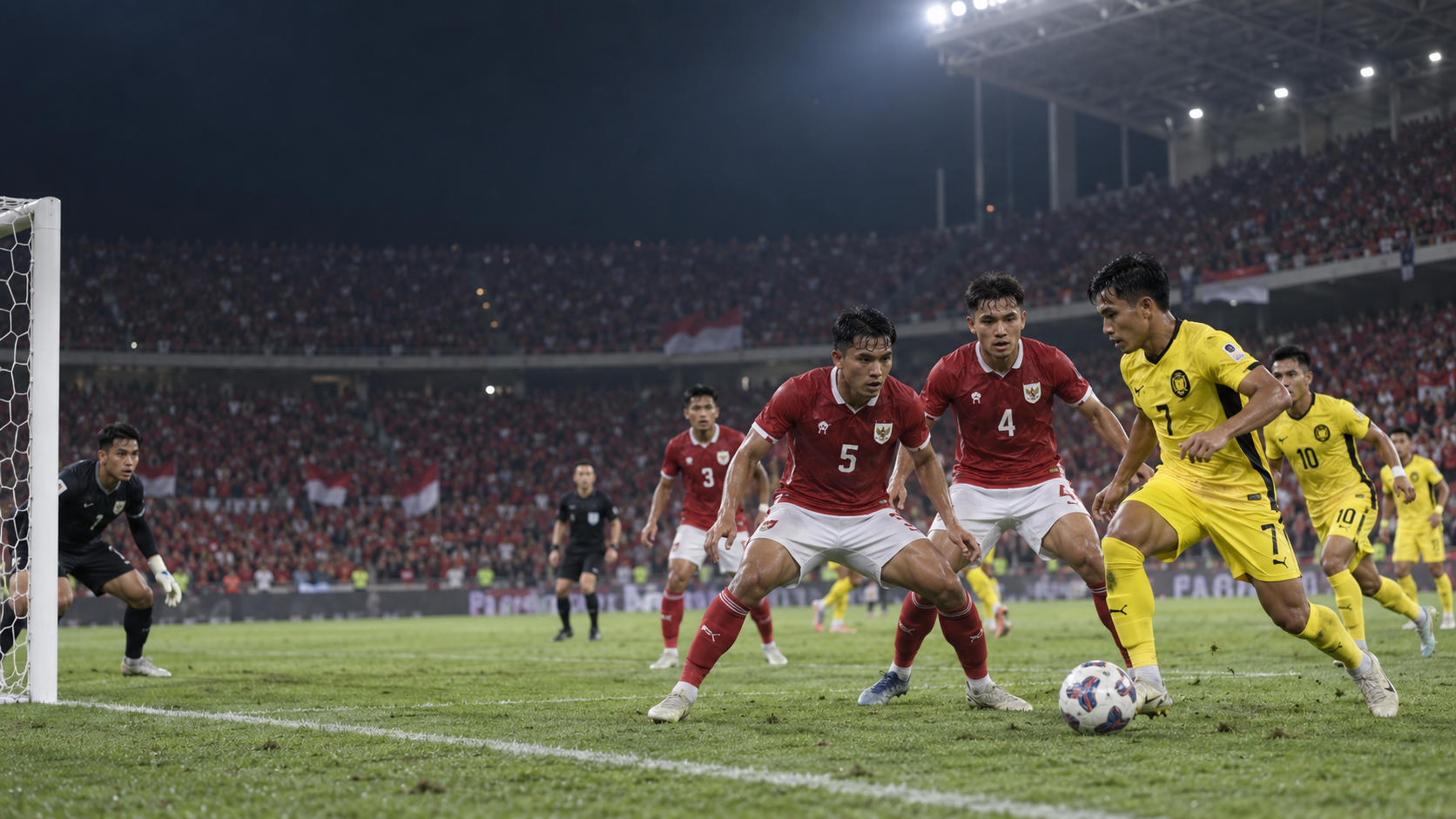 Indonesia Tahan Malaysia 0-0 dengan 10 Pemain