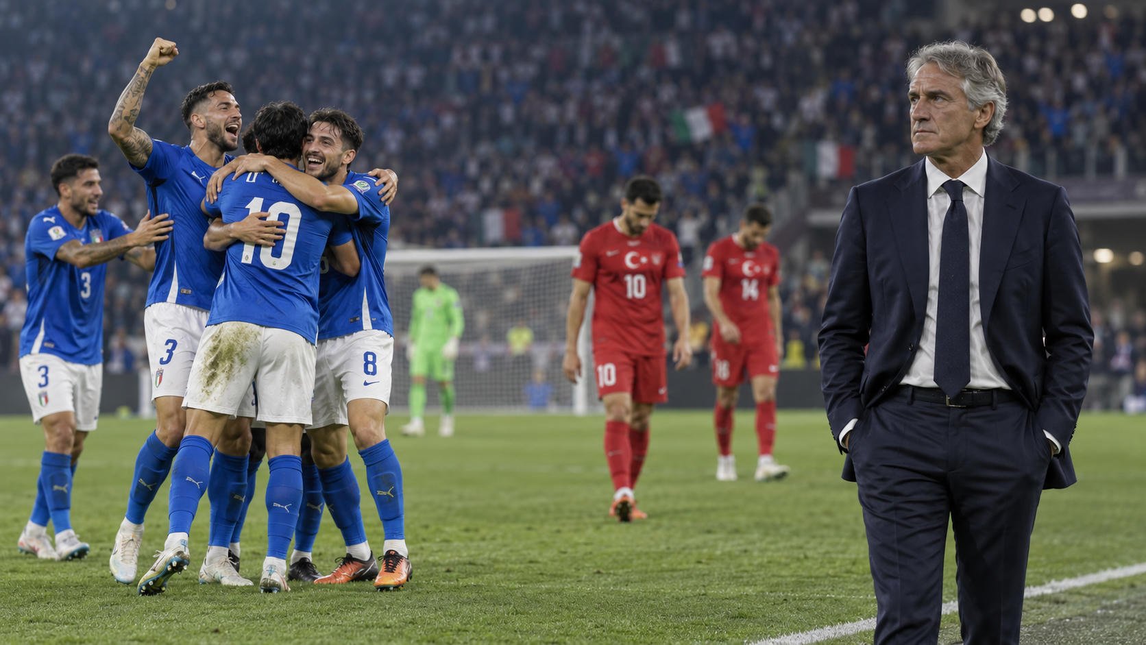 Italia Kalahkan Turki, Mancini: Jalan Masih Panjang