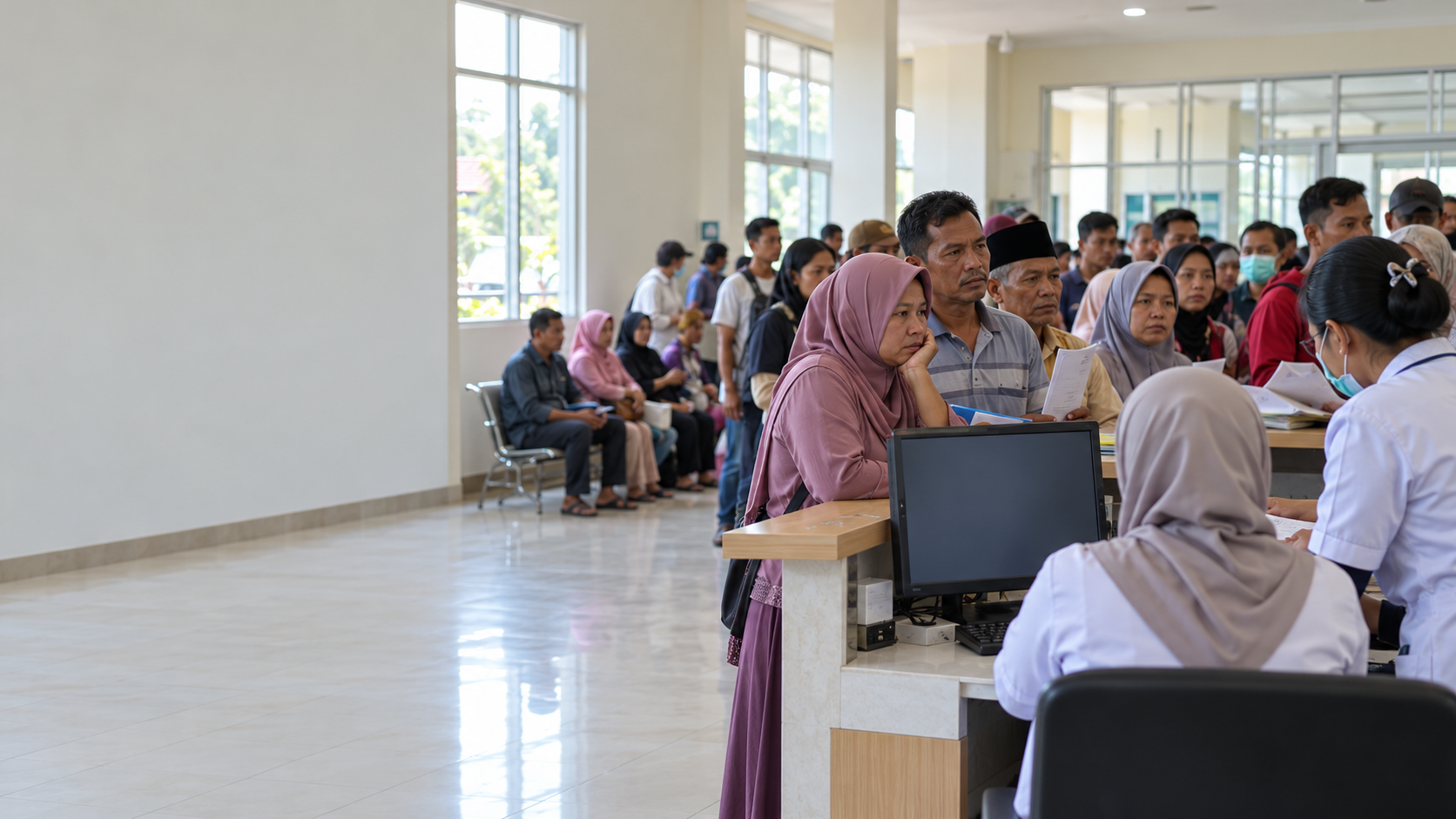 Jaringan MJKN Terganggu di RSUD Selasih, Antrean Menumpuk