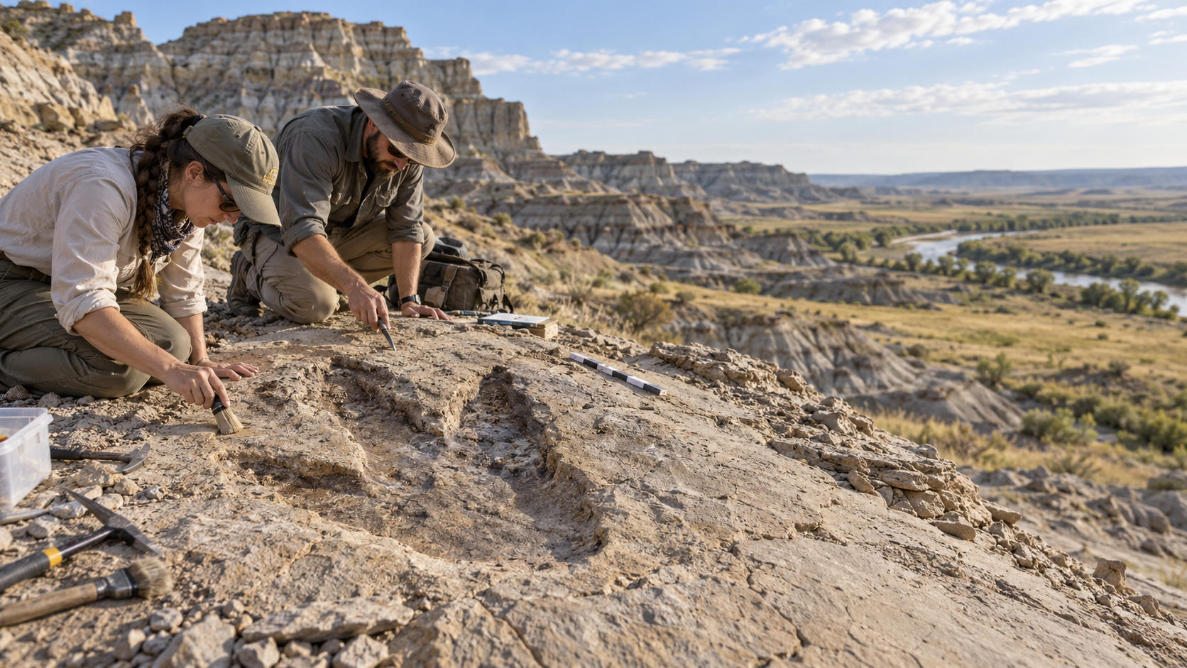 Jejak Kaki T-Rex Dewasa Pertama Ditemukan di North Dakota