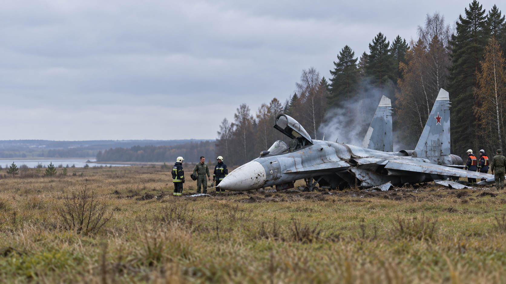 Jet Sukhoi Rusia Jatuh di Kaliningrad, Pilot Selamat