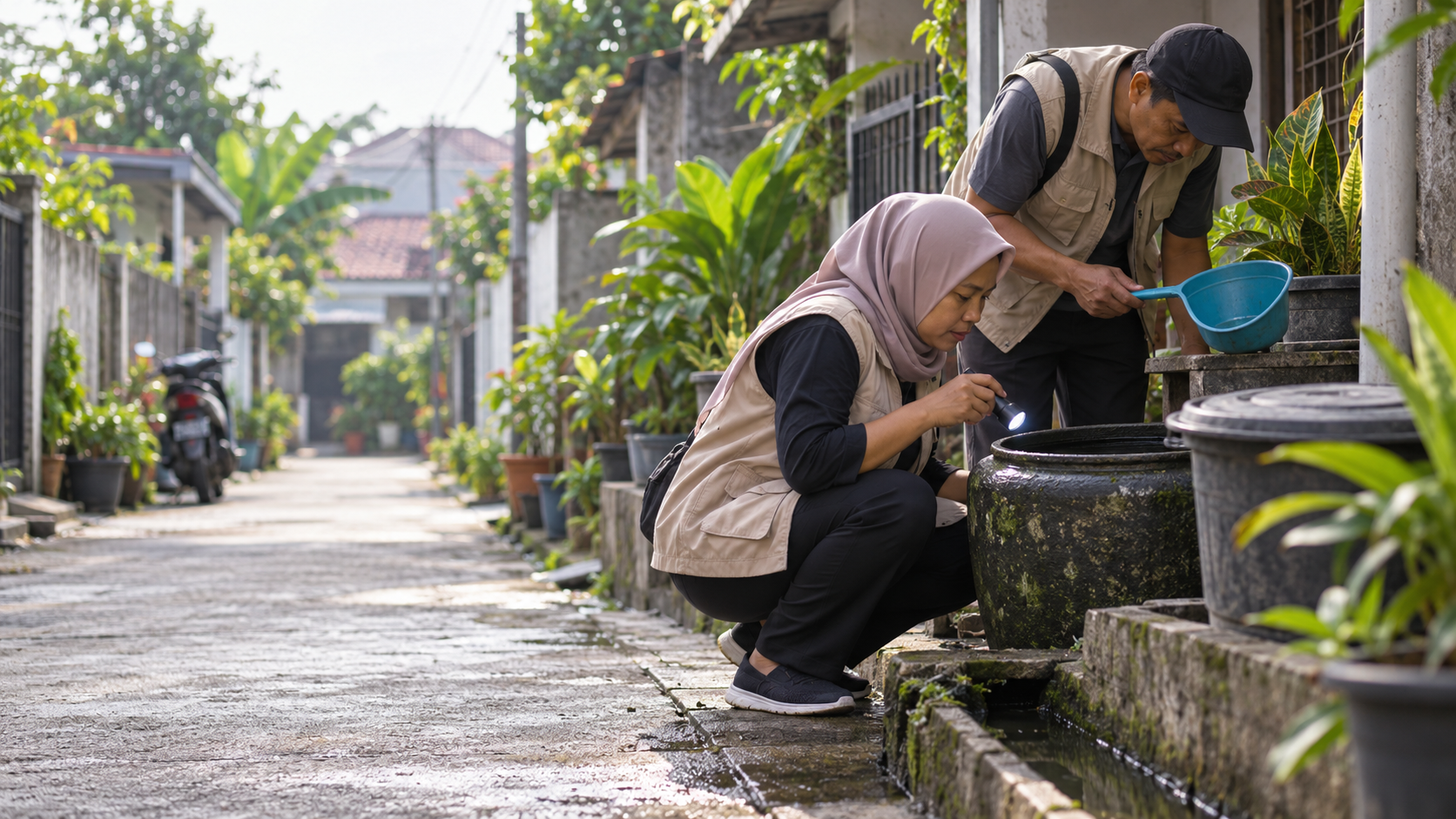 Jumantik RW 04 Rawa Buaya Temukan Delapan Titik Jentik