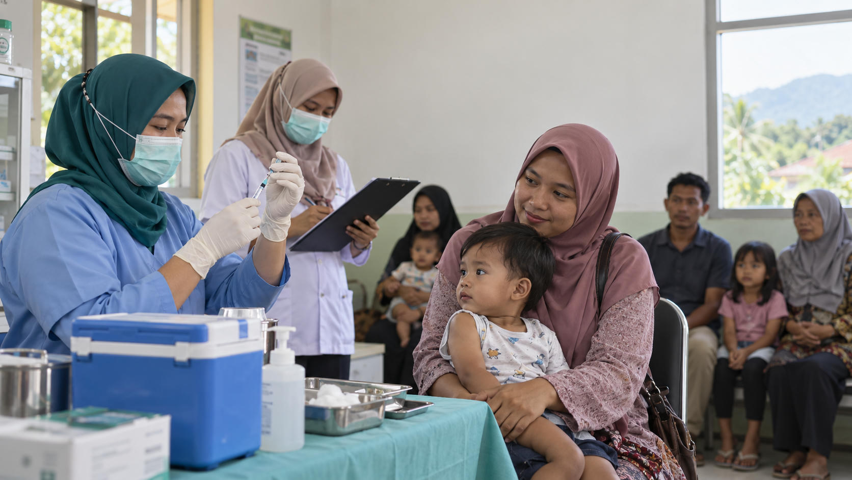 Kemenkes Pastikan Imunisasi Tetap Dilanjutkan di Kampar