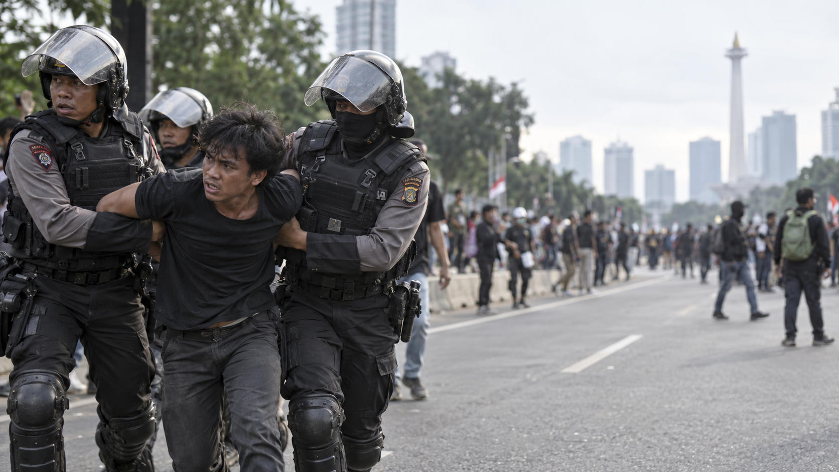 Klaim Pendemo Diseret Polisi Belum Terverifikasi