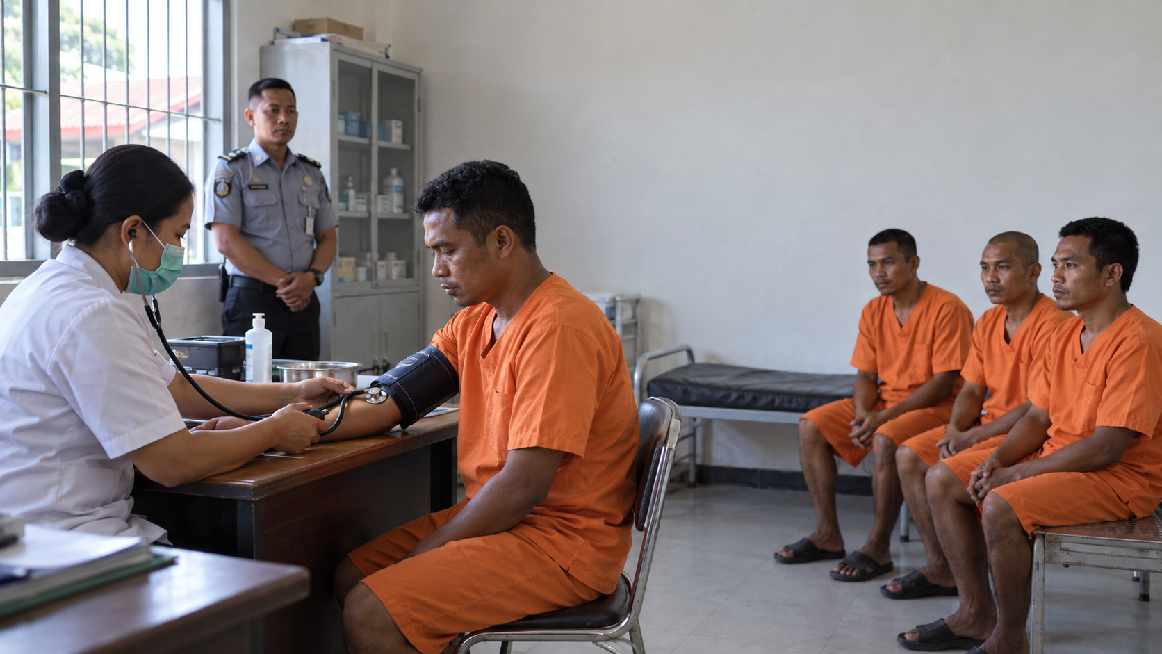 Lapas Piru Periksa Kesehatan Empat Tahanan Baru