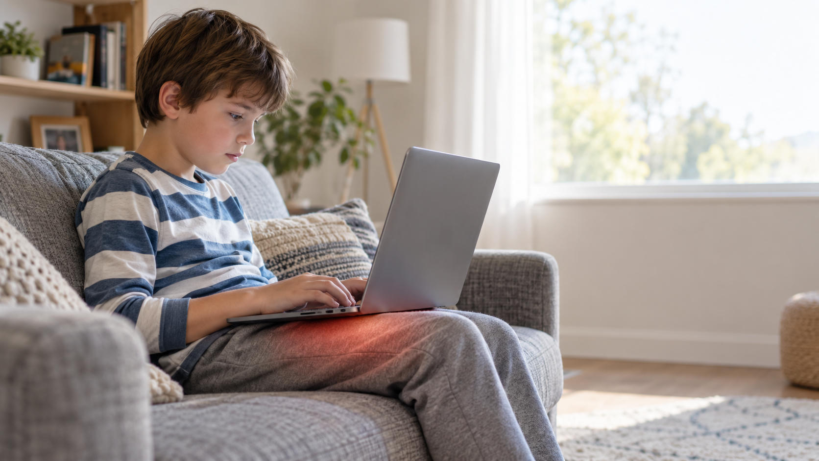 Laptop di Paha Anak Picu Erythema Ab Igne