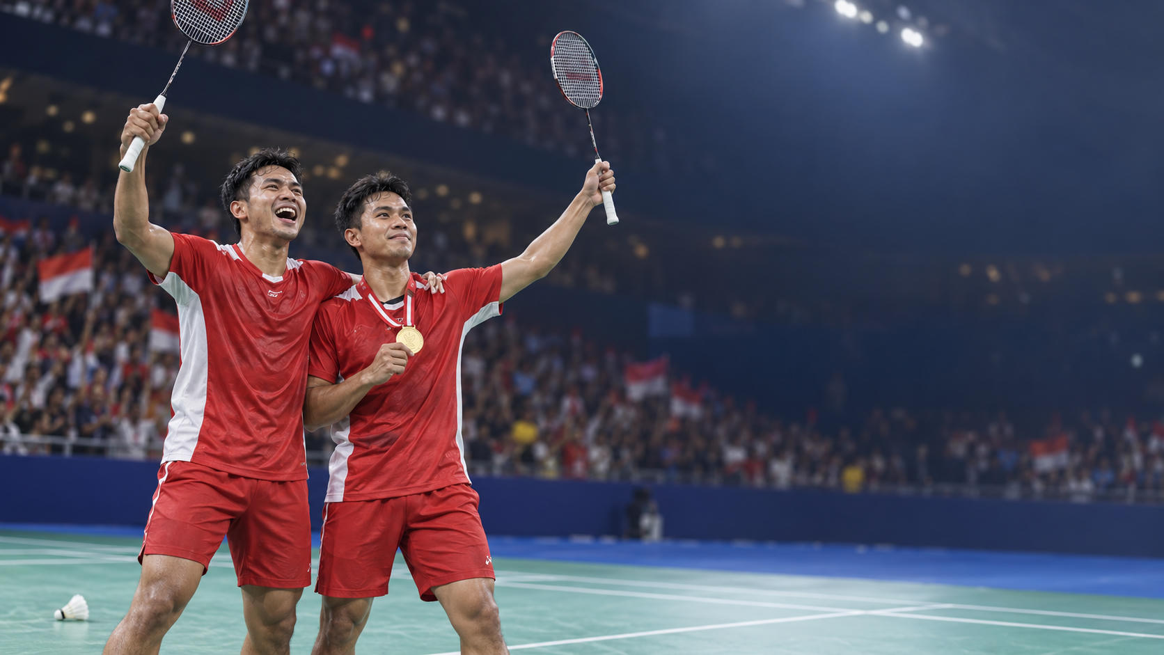 Leo/Daniel Raih Emas Asian Games 2026 Setelah Bongkar Pasang