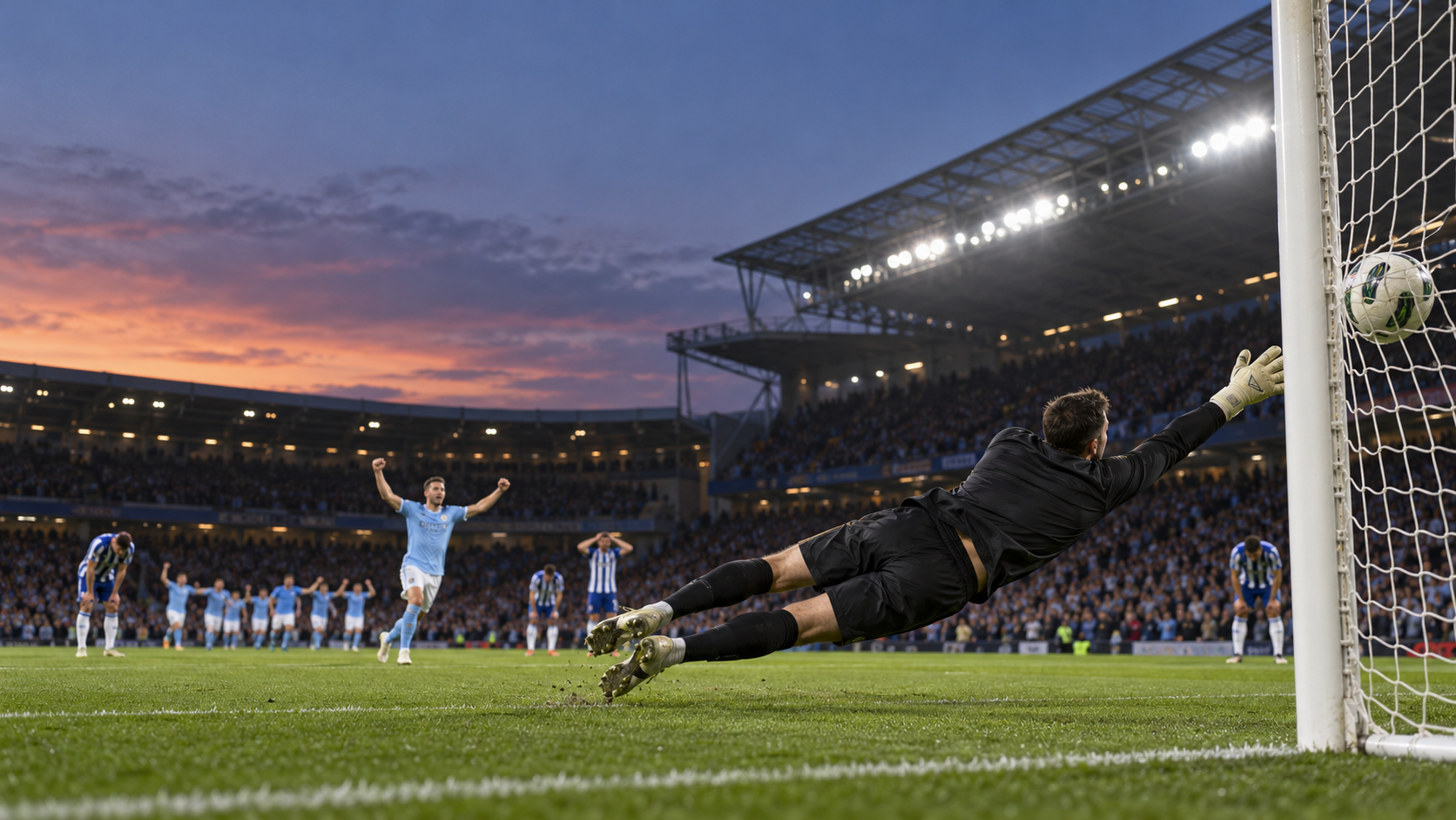 Man City Menang Adu Penalti 4-3 atas Brighton