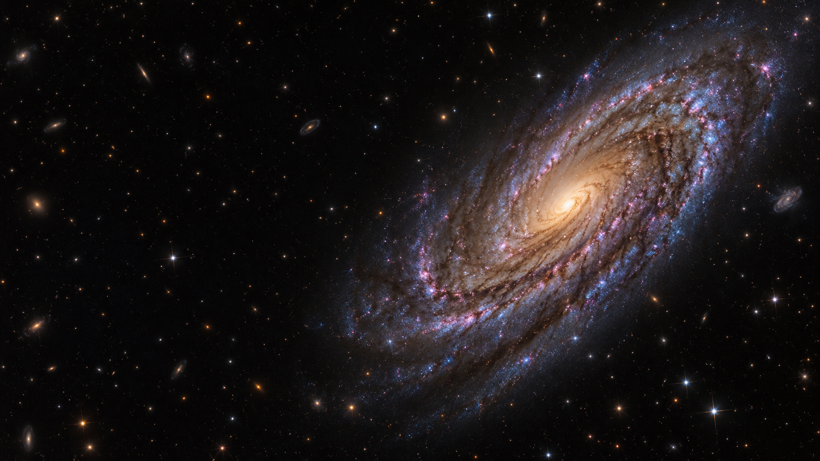 Mengintip NGC 1827 dari Sisi Miring Hubble