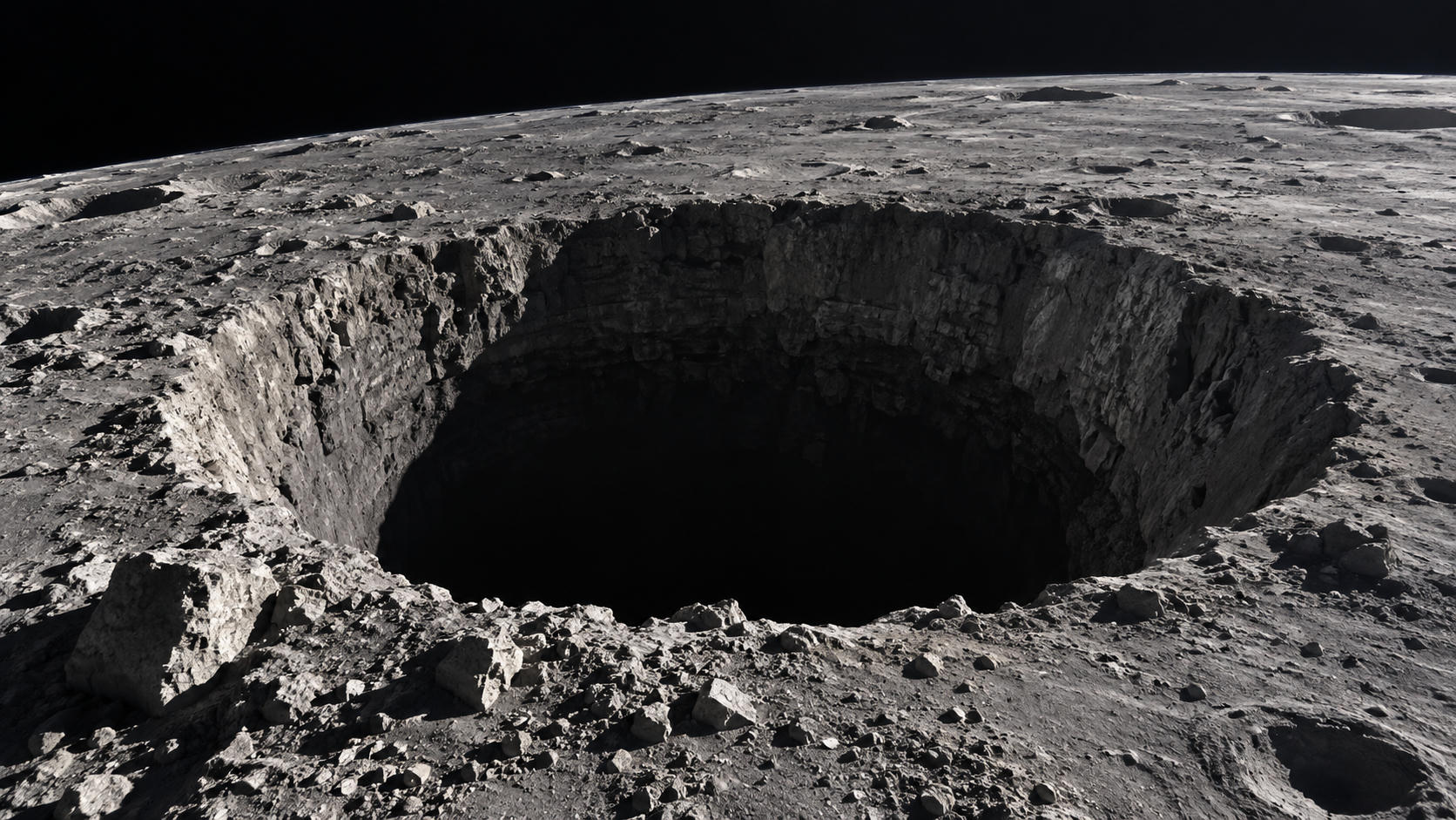 NASA Dilaporkan Temukan Lubang Baru di Bulan
