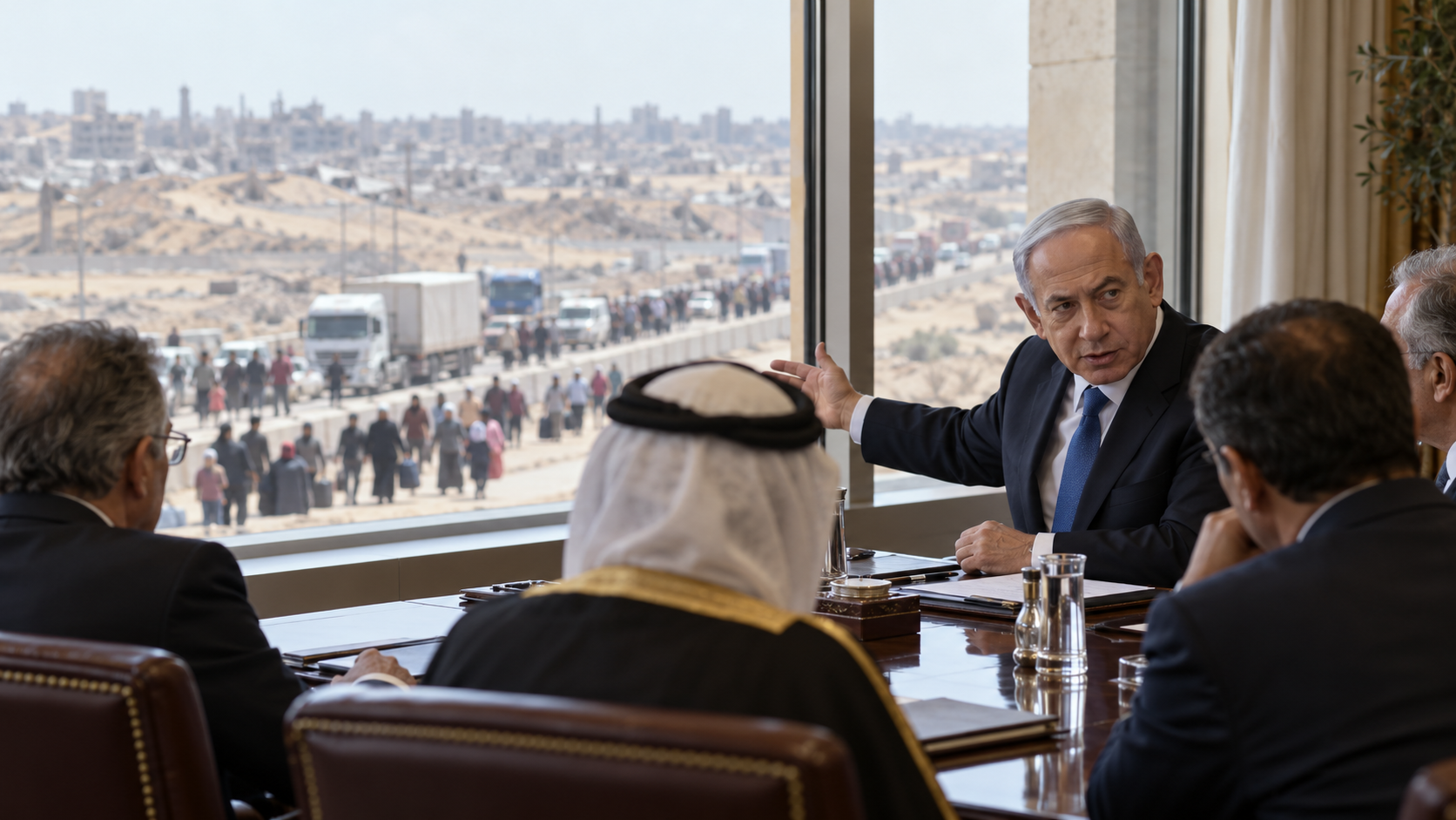 Netanyahu Disebut Lobi Negara Tampung Warga Gaza