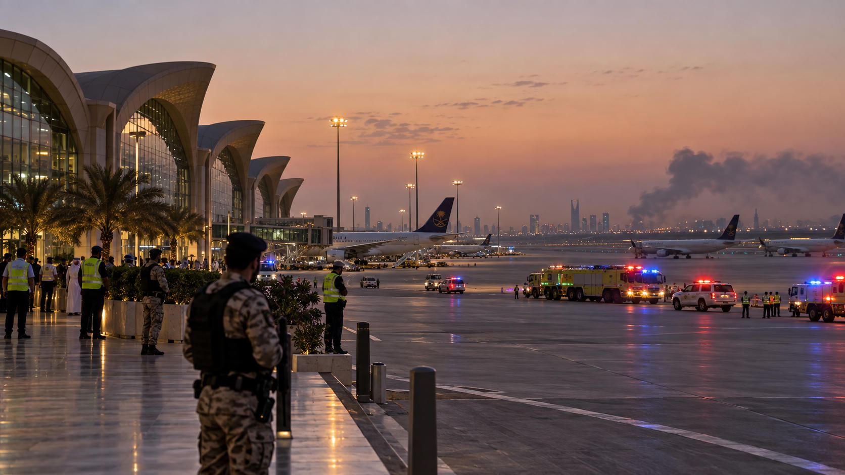 Operasional Bandara Riyadh Dihentikan Usai Serangan