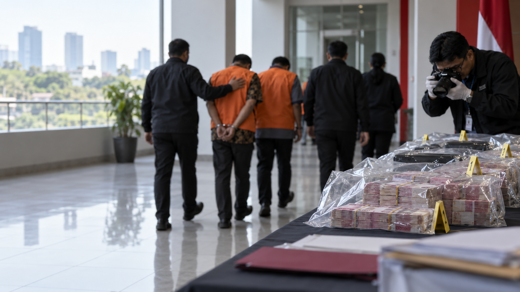 OTT KPK di BNPB: Barang Bukti Rp3,3 Miliar dan Lima Tersangka