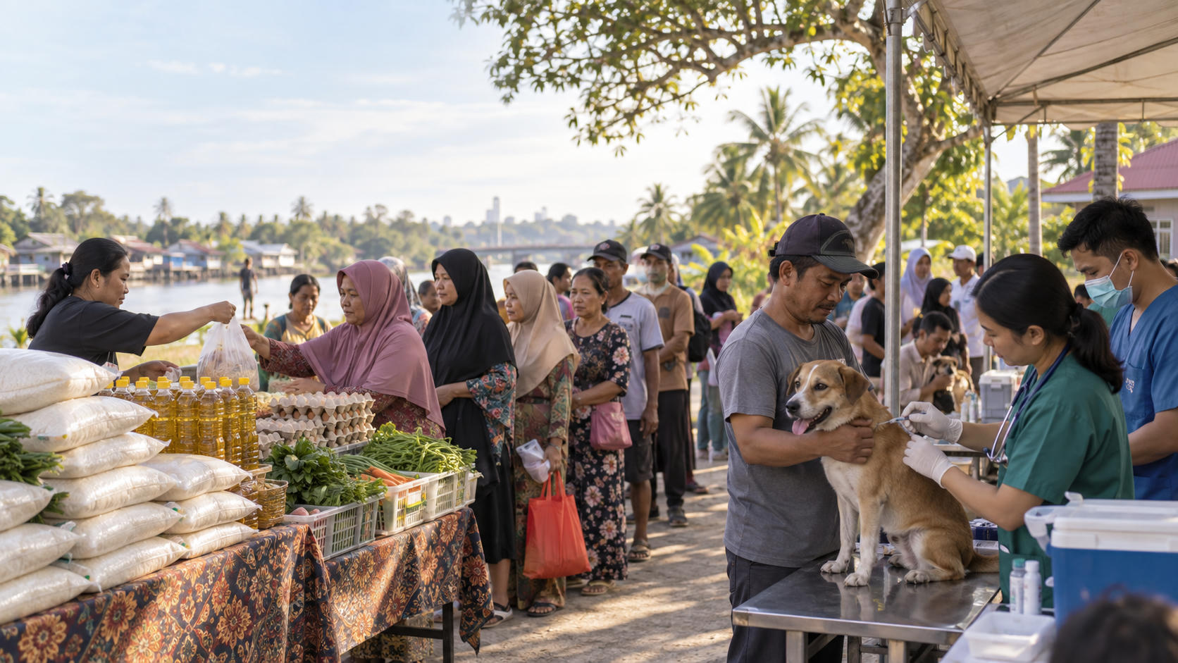 Pemkab Kubu Raya Gelar Bazar Murah dan Vaksinasi Rabies