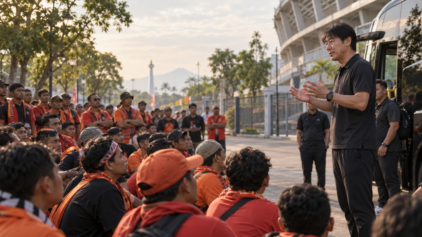 Pesan Shin Tae-yong untuk Jakmania di Yogyakarta