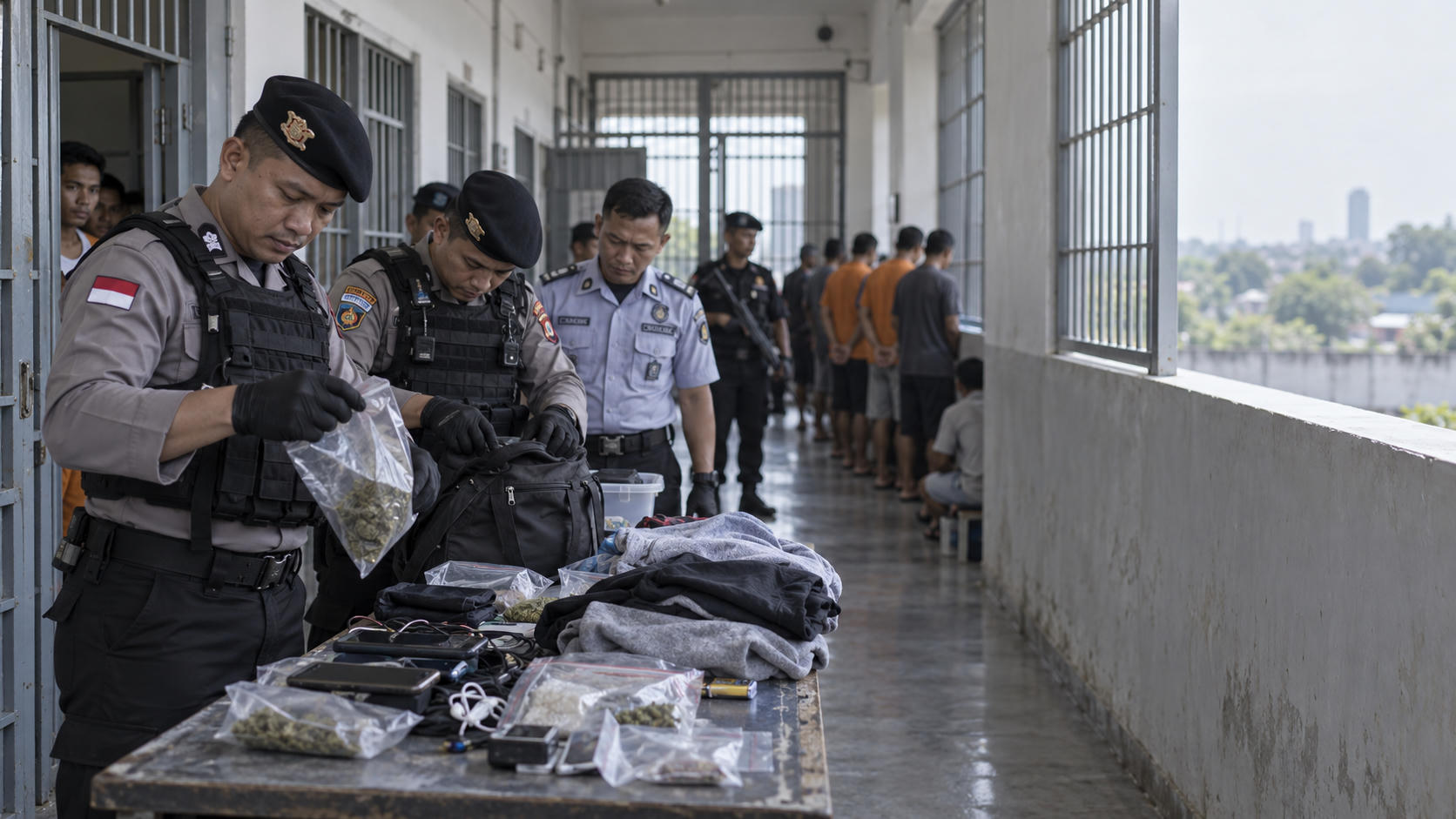 Polisi Geledah Rutan Depok Usai Video Viral