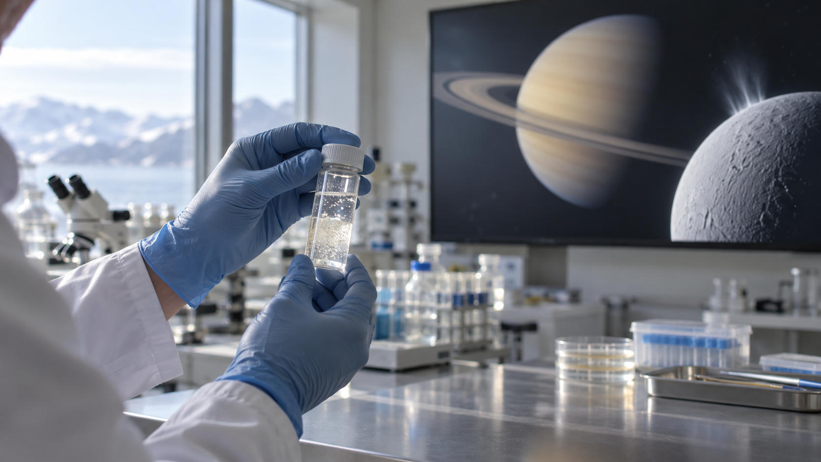 Potensi Mikroba Bumi Bertahan di Bulan Saturnus